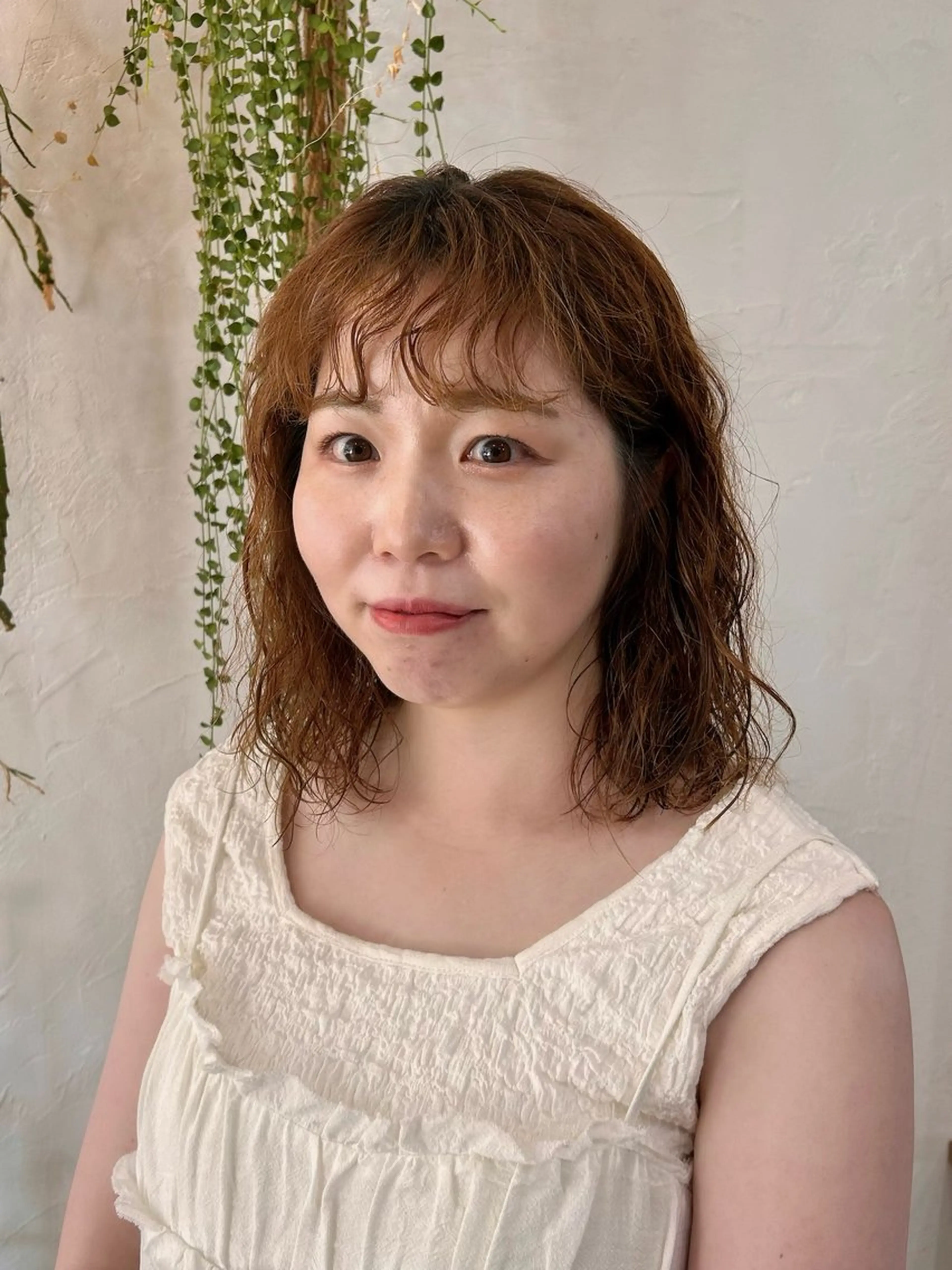 ミディアム カット パーマ reika 🩰のヘアスタイル