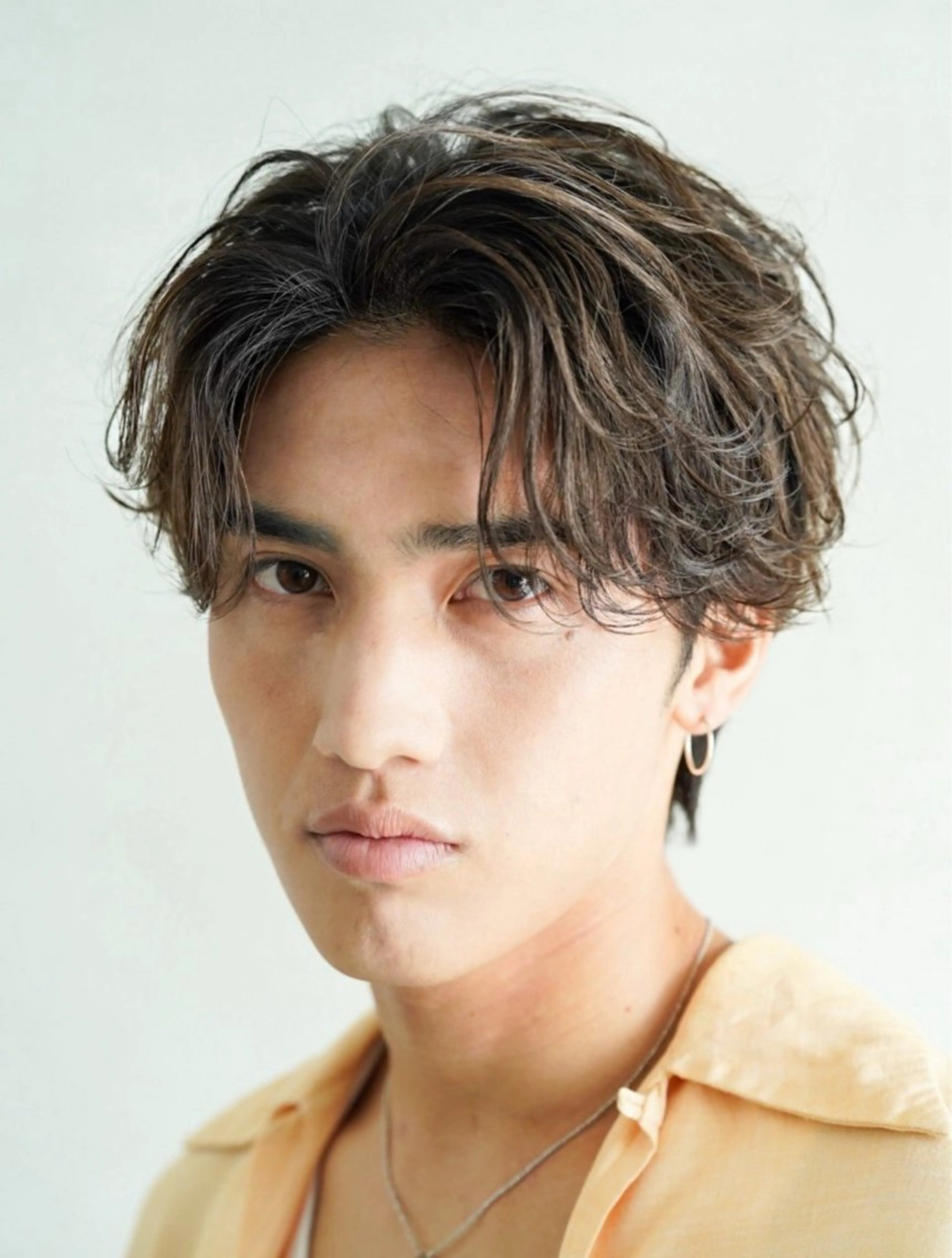 パーマ メンズ フェザーパーマ メンズパーマ カット パーマ 湯浅禅也/メンズ パーマ/メンズカラーのヘアスタイル