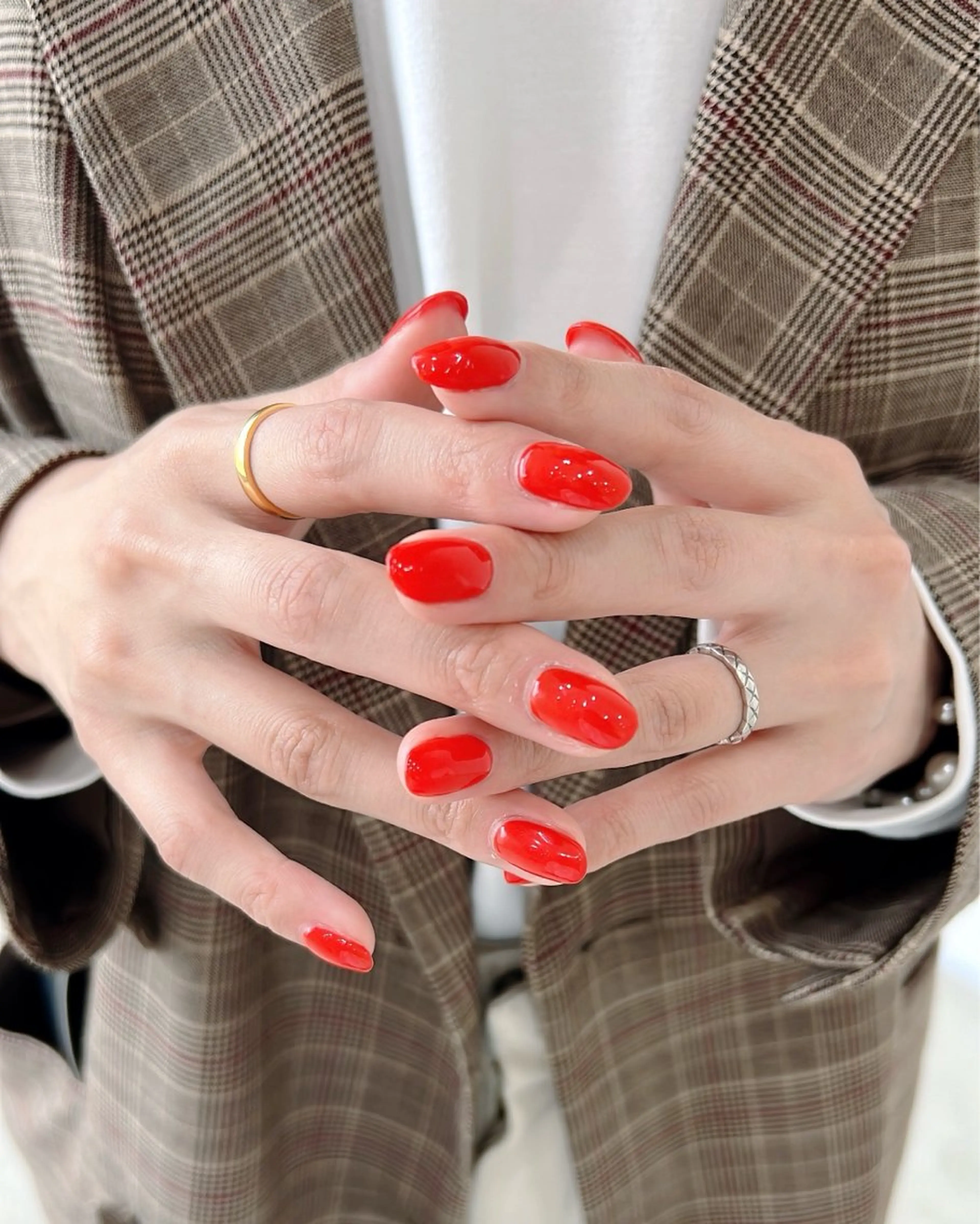 ネイル ワンカラーネイル 赤色 lavelatokyoネイルスクール所属・. Kanaのネイルデザイン