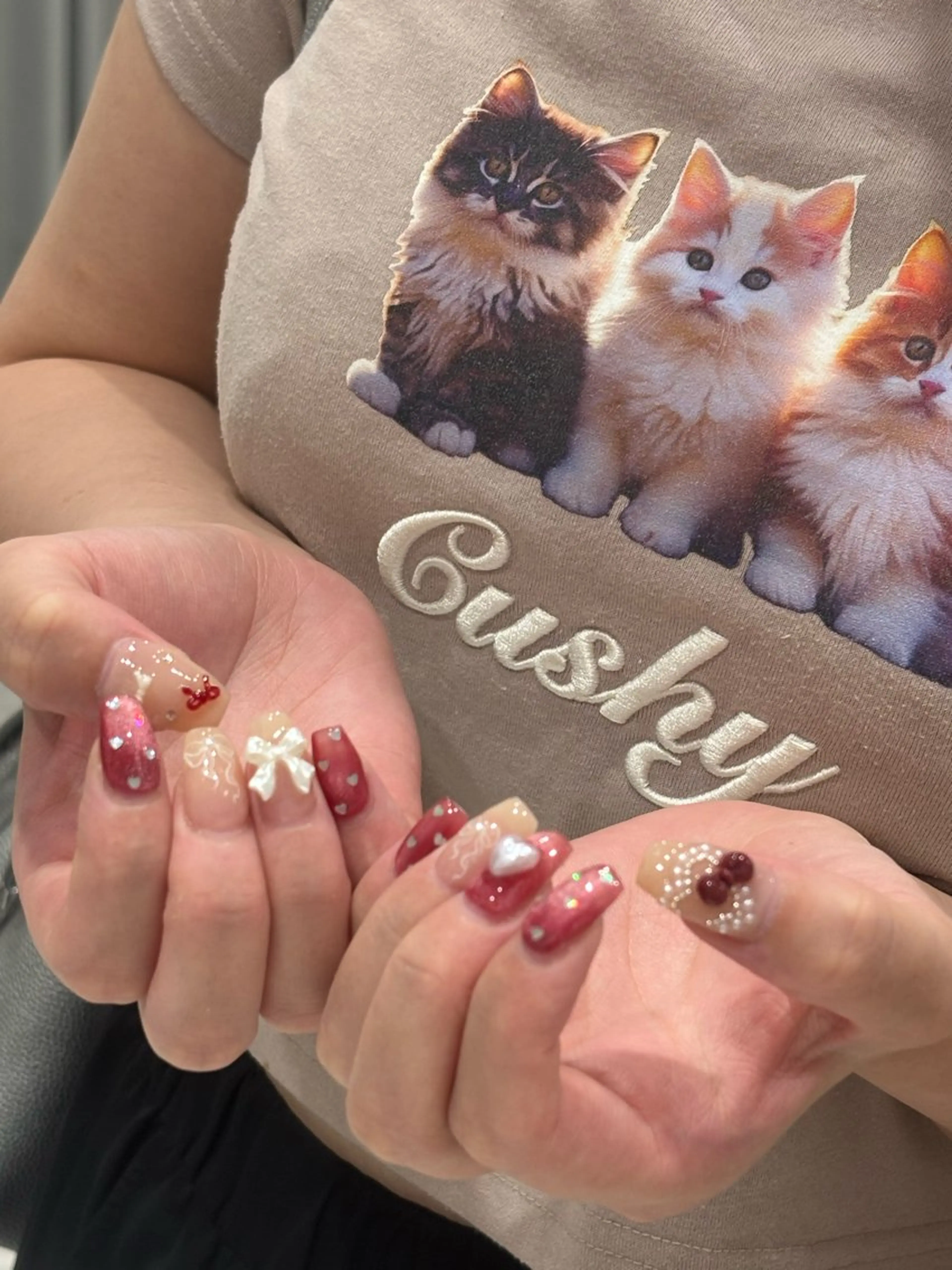 ネイル muni所属・鶴橋♡̴⟡.˚ネイル kpop.ワンホンのネイルデザイン