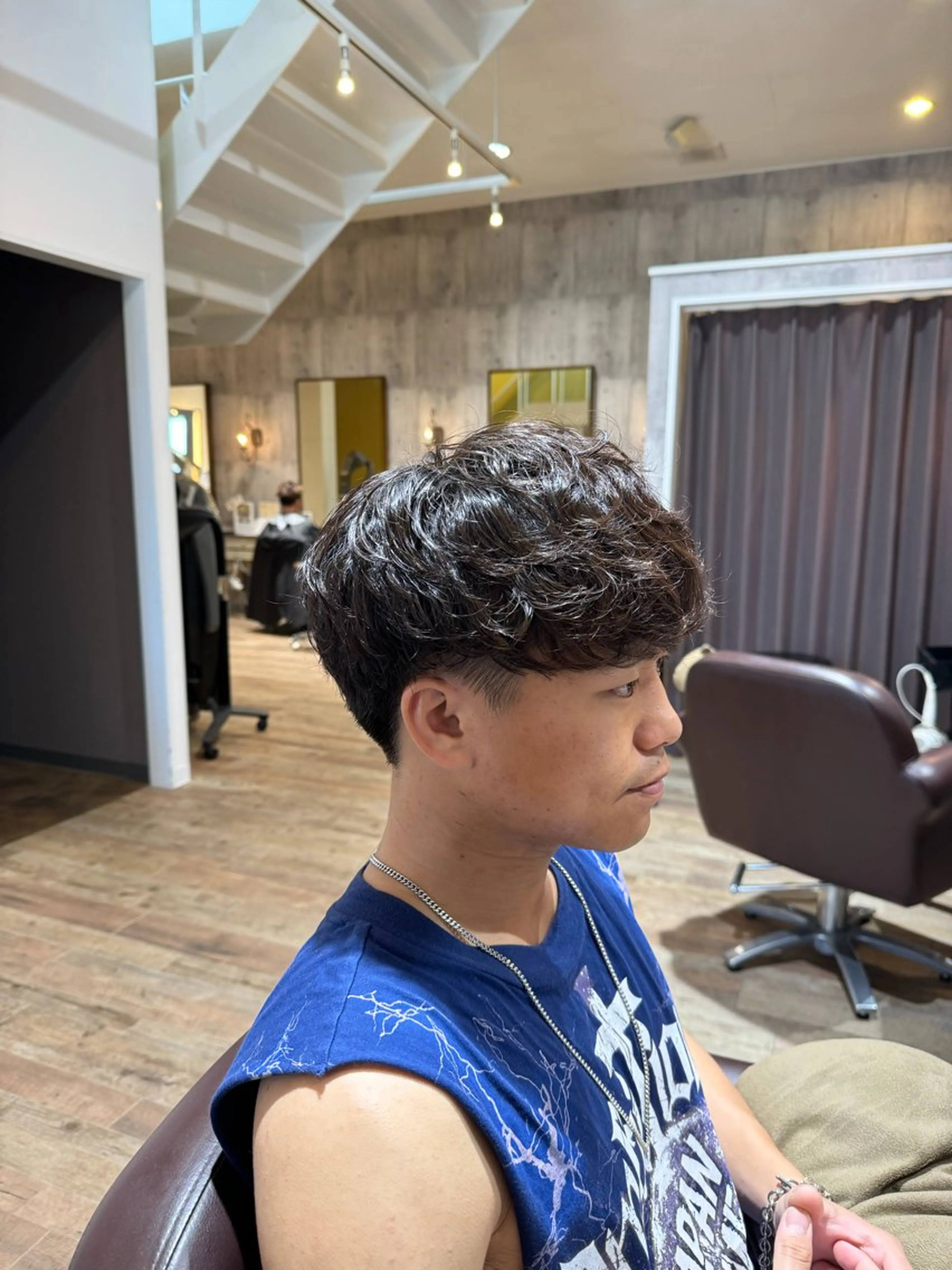メンズ カット パーマ 🔅透明感カラー切田 はじめ🔆のヘアスタイル