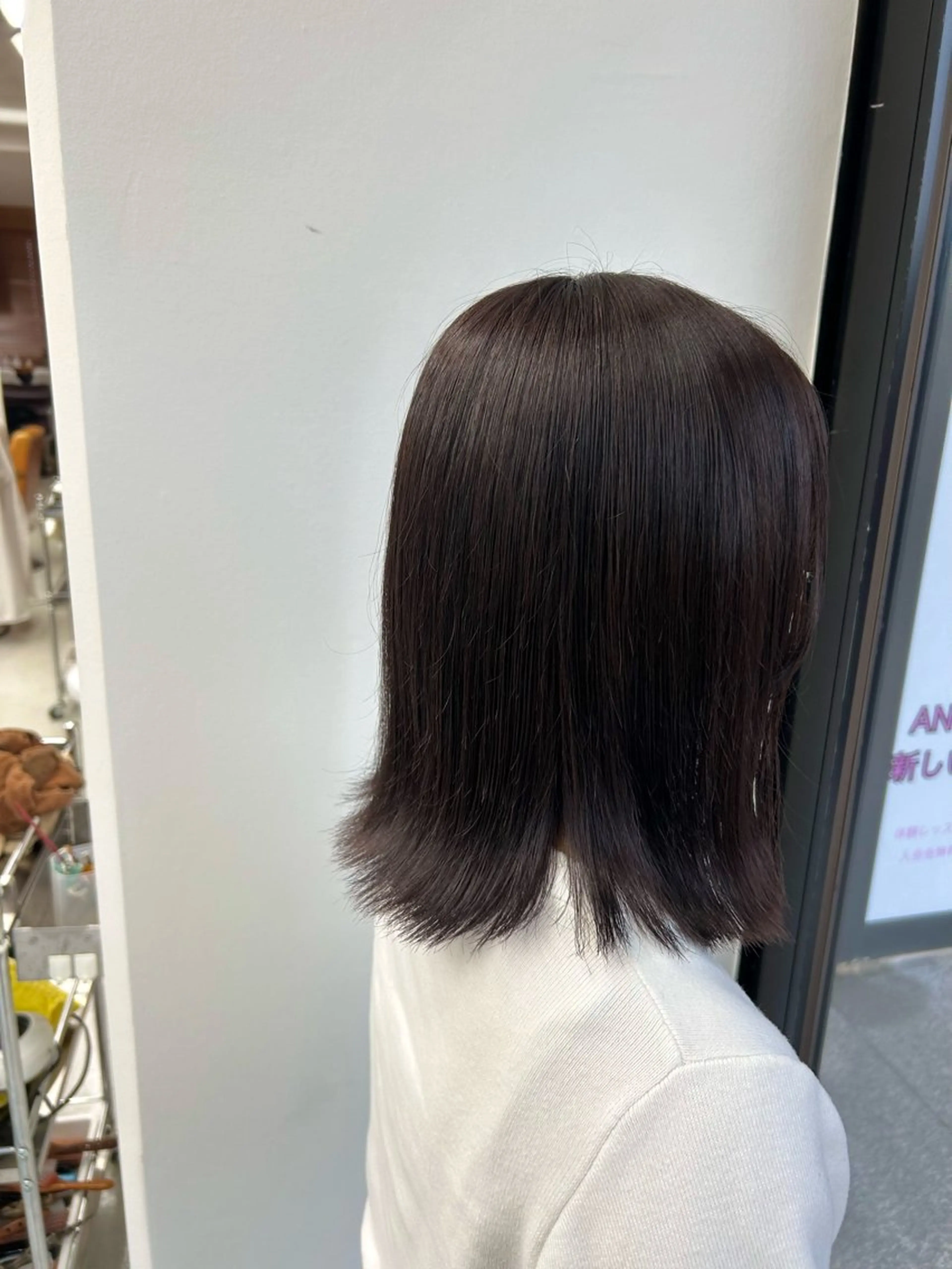 カラー ラベンダーカラー 藤原 あかりのヘアスタイル