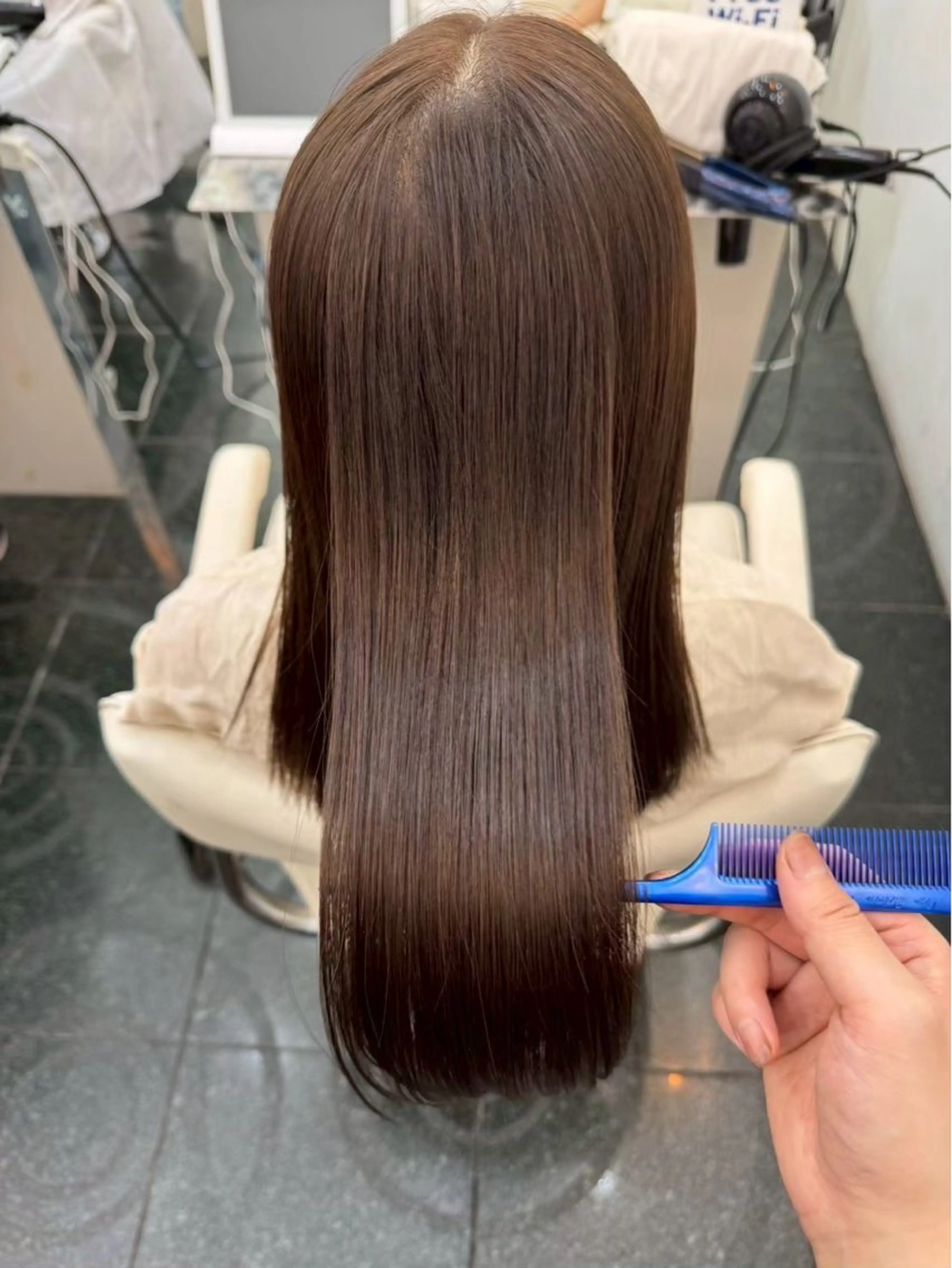 カラー 🍀癒しヘッドスパ付 💚真凜のヘアスタイル