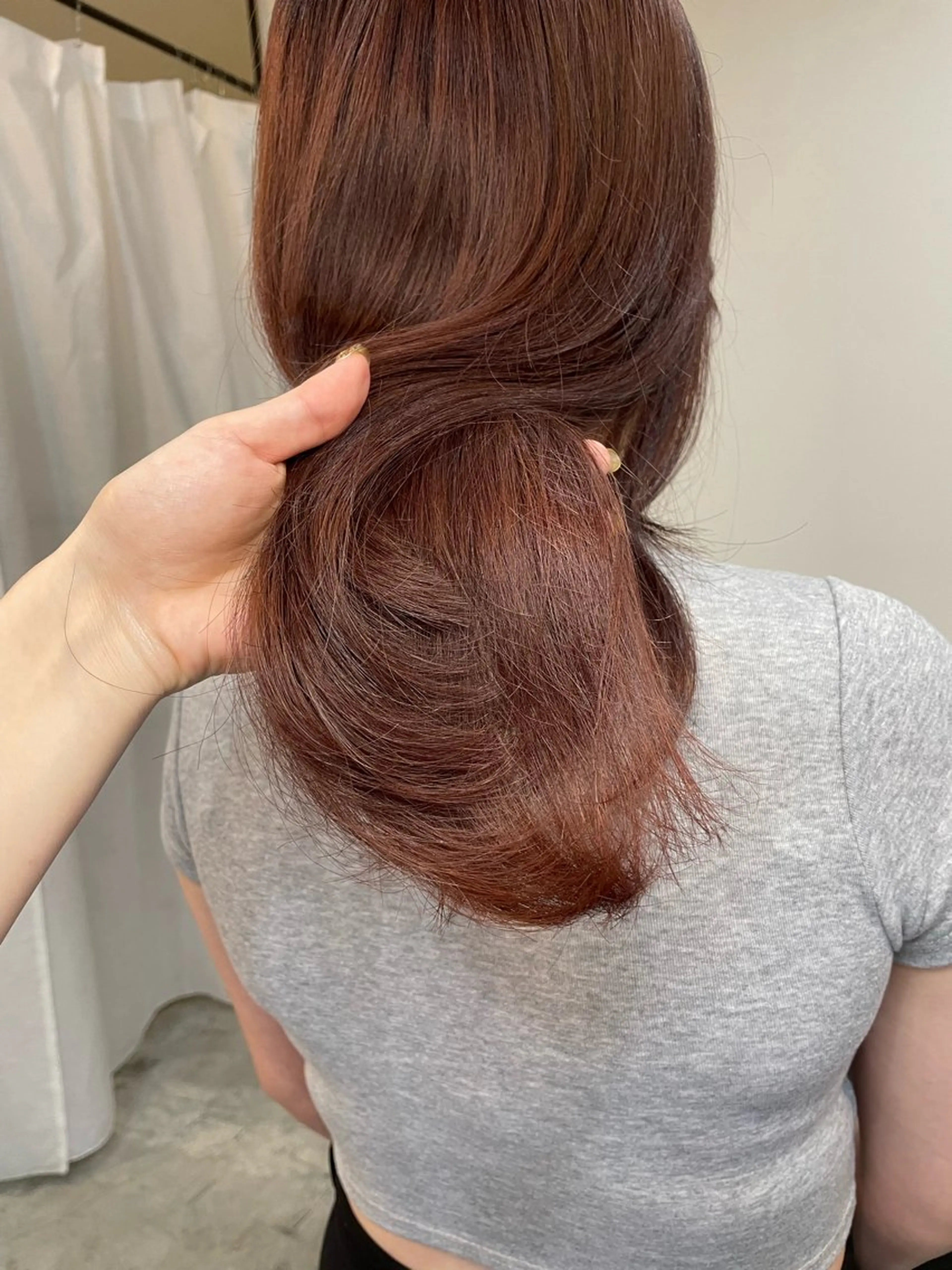 ミディアム カット ヘアカラー トリートメント 顔周りカット 🎀サヤカ🎀のヘアスタイル