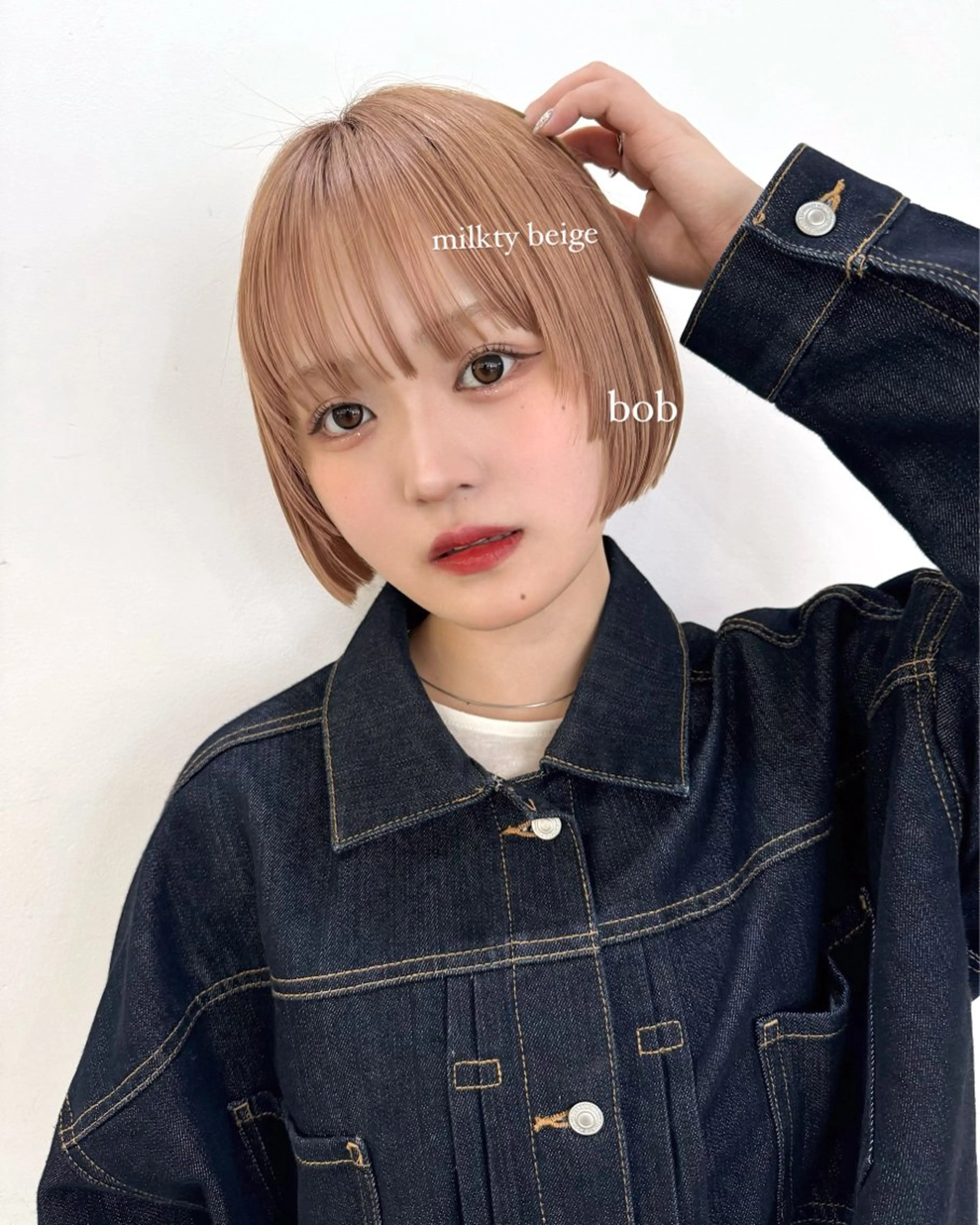 ショート カラー カット ヘアカラー トリートメント yuuka/ボブ/ダ ブルカラー/髪質改善のヘアスタイル