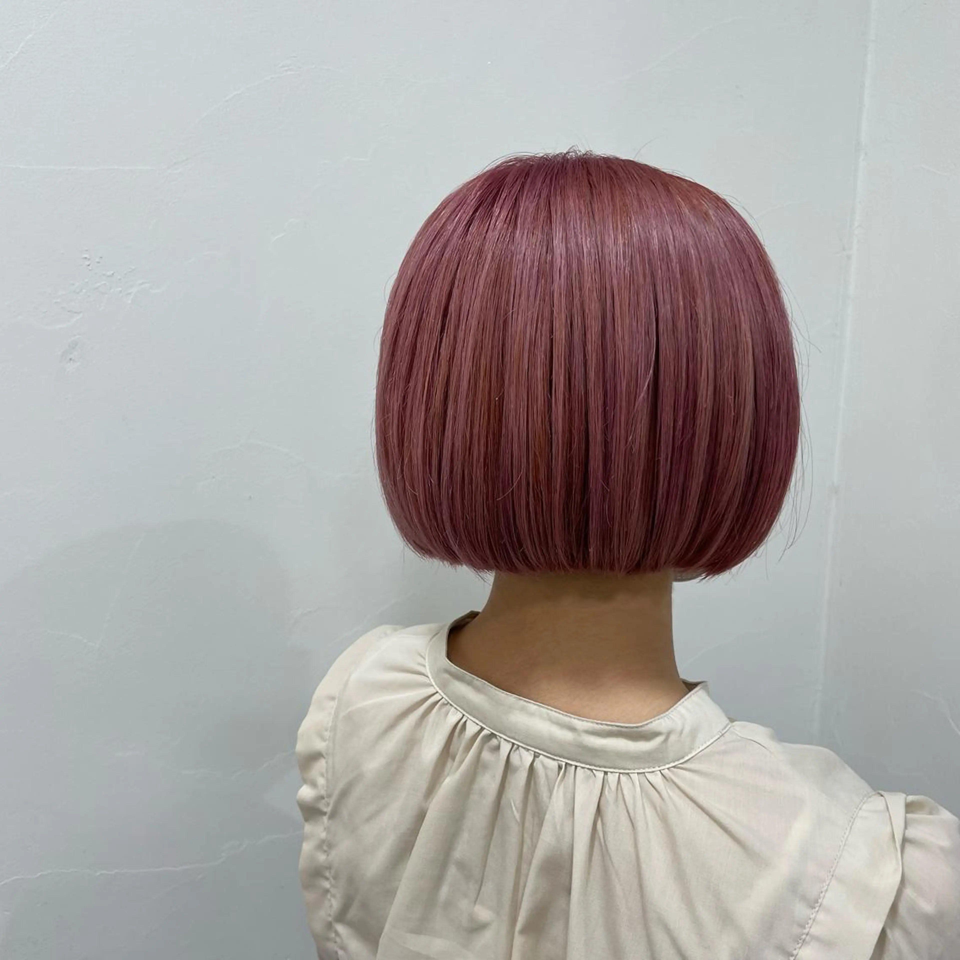 ショート カラー ピンクカラー ボブ ヘアカラー トリートメント ヘアセット 🌼杉田 胡桃🌼のヘアスタイル