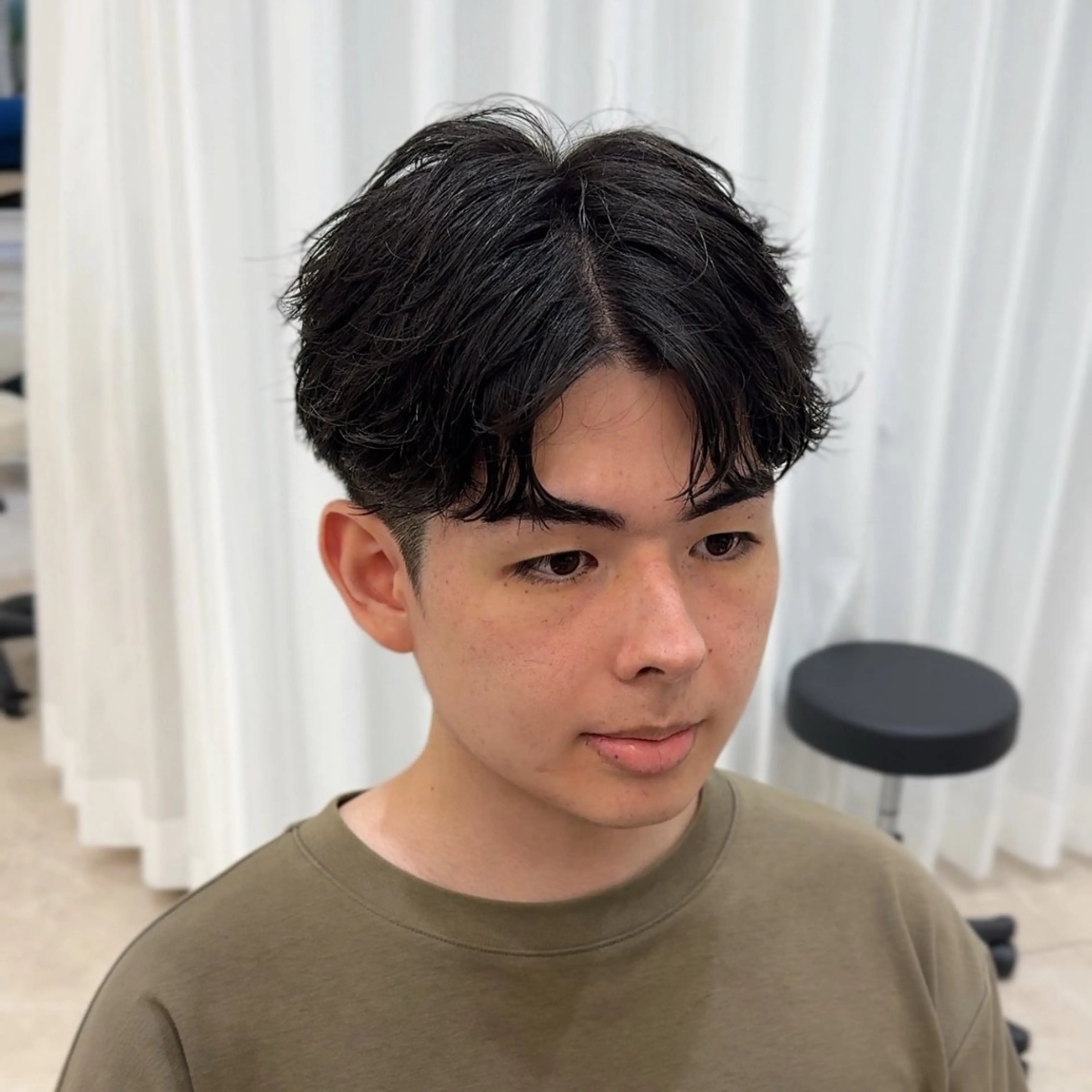 ショート パーマ メンズ カット SALOWIN名古屋Suite店所属・名古屋のメンズ特化 美容師/わたるのヘアスタイル