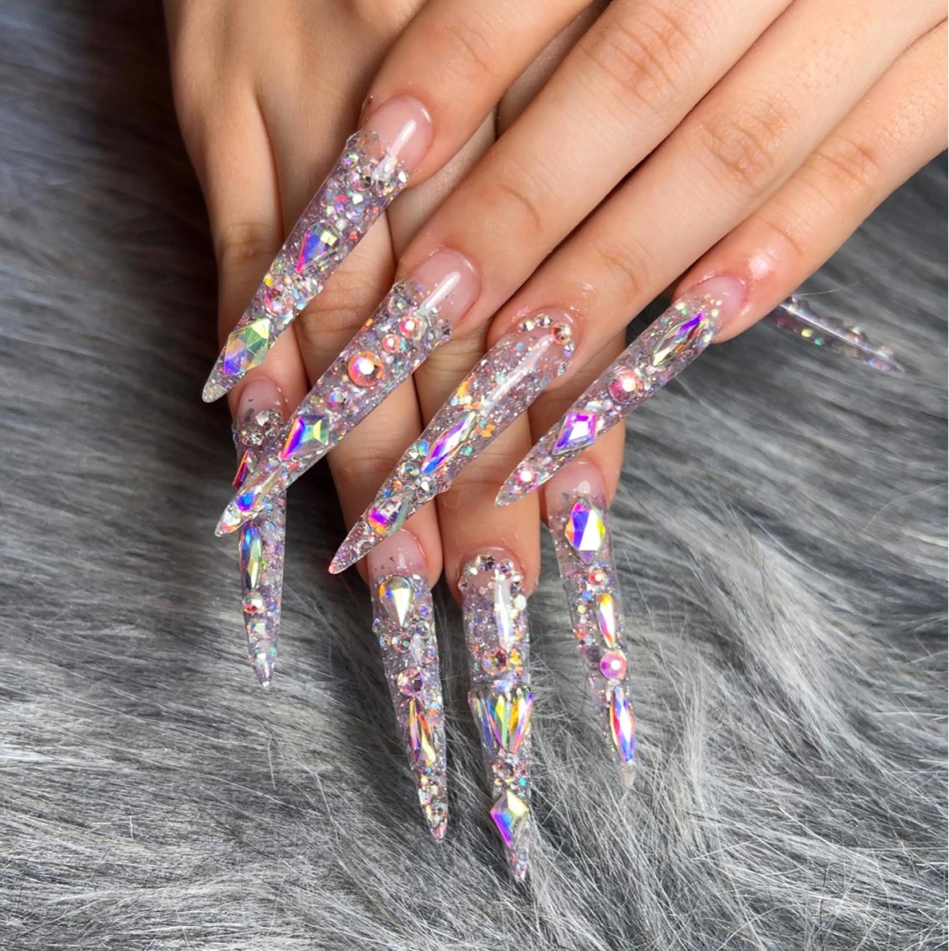 ロング ネイル ハンドネイル nail salon azuのネイルデザイン