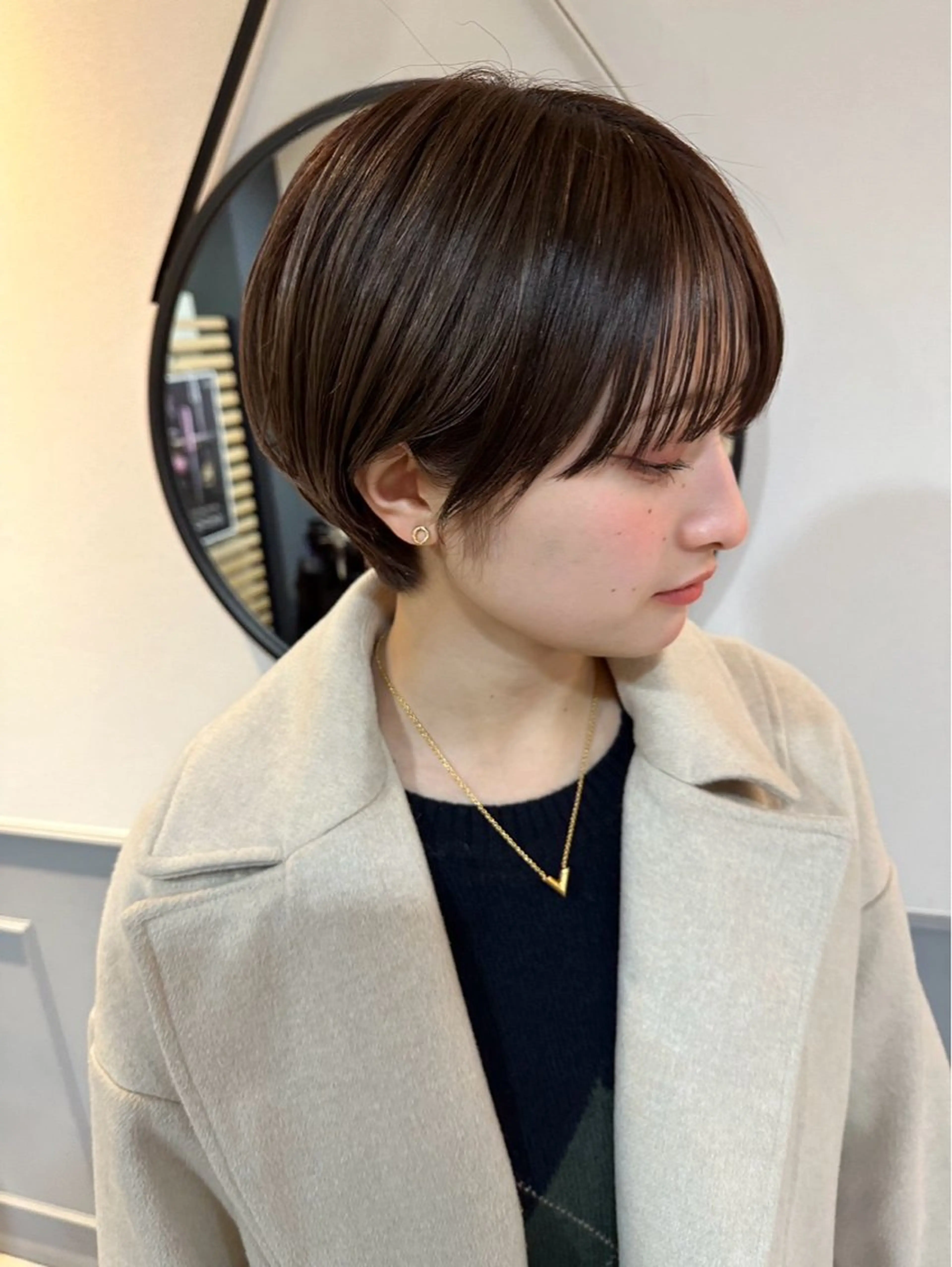 【✨人気No1思い切ってショートにしたい方✨】ショート＋うる艶トリートメント#丸みショート#くびれショート#ショートボブの写真
