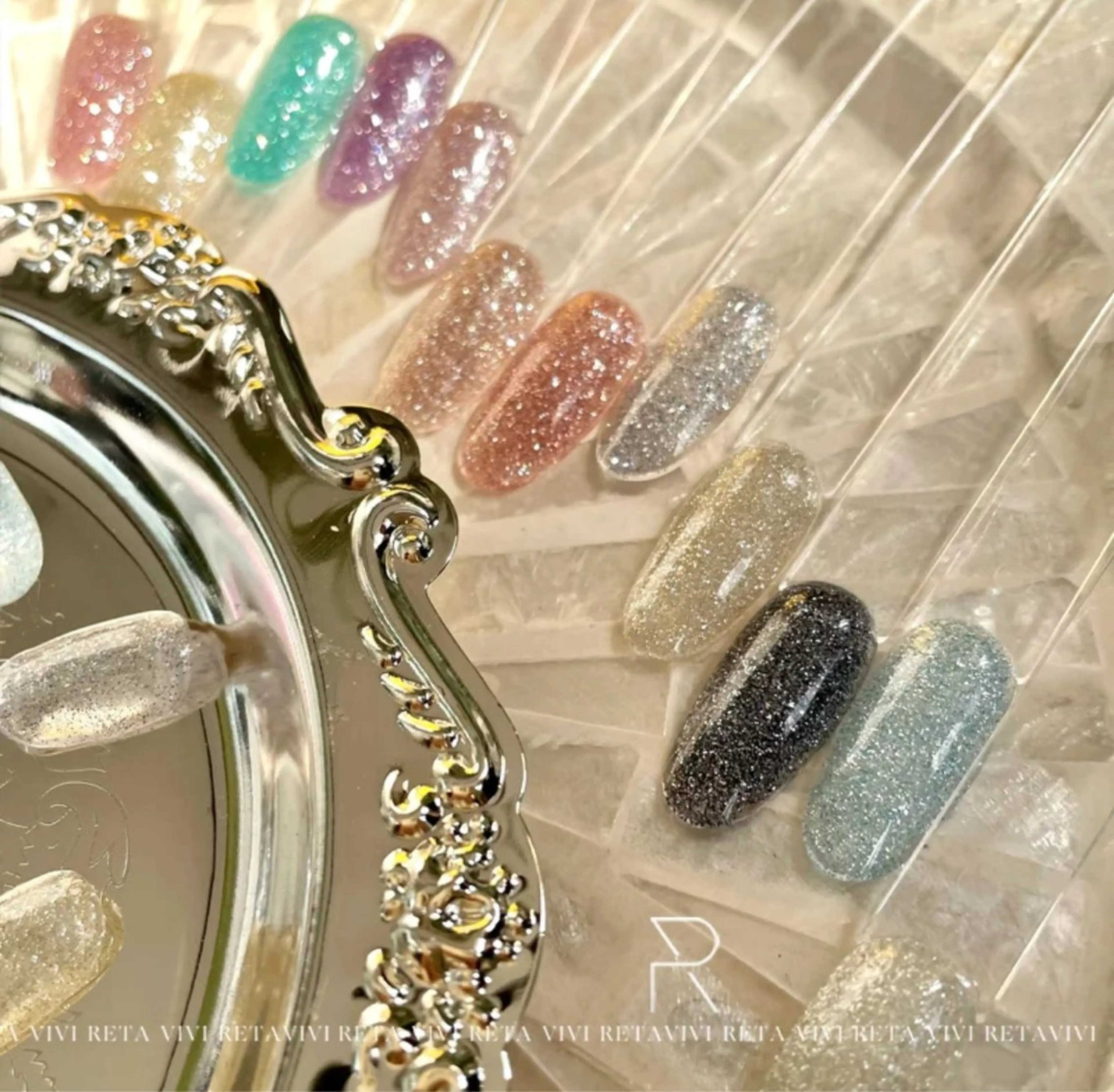 [フット]ワンカラーorラメグラ🩵の写真