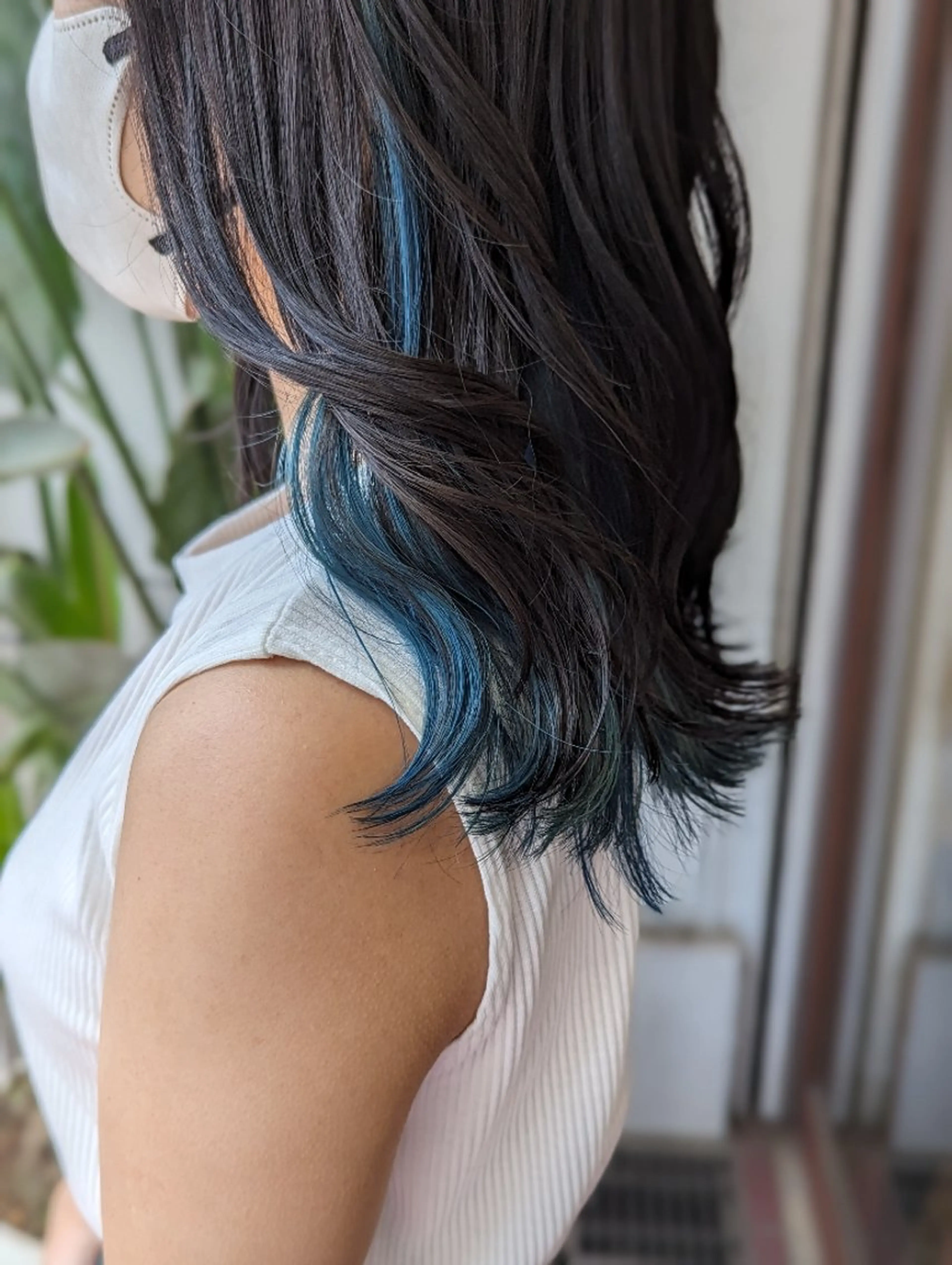 カラー ロング ヘアカラー トリートメント 髪質改善アンブリーチ 店長みやけななのヘアスタイル