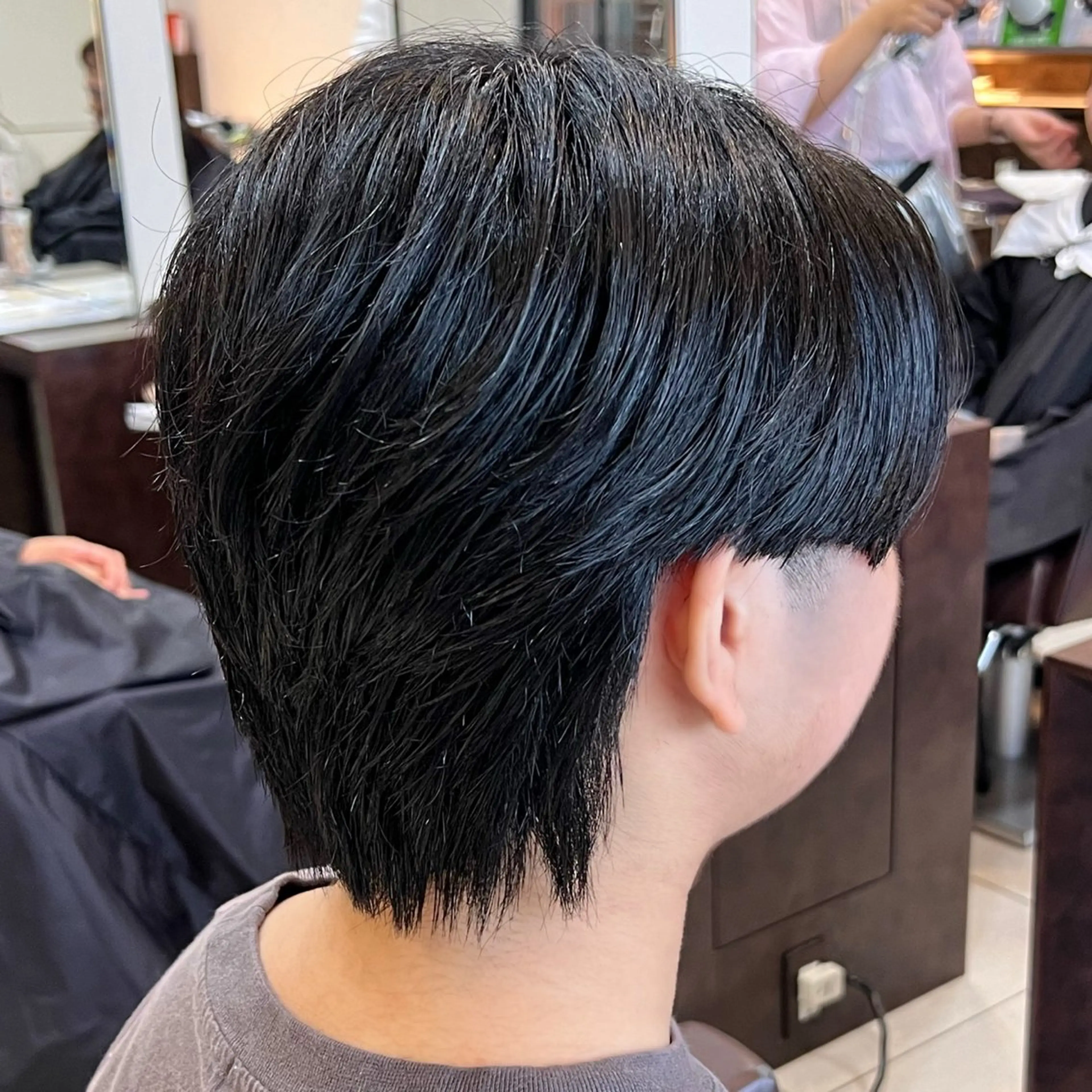 メンズ カット トリートメント 🩵透明感カラー🩵 緒方美柚のヘアスタイル