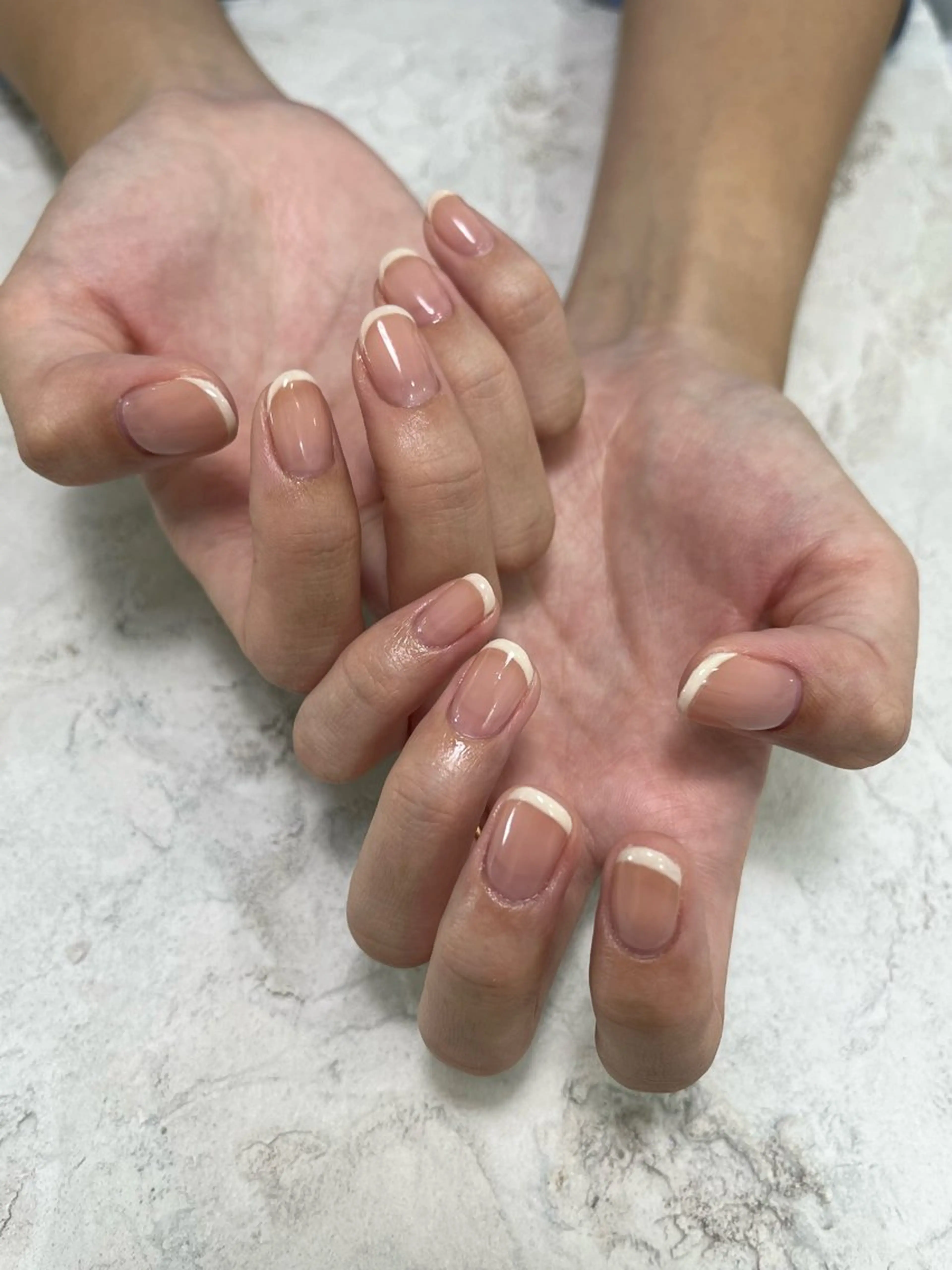 ネイル フレンチネイル サニーヒルズ藤沢 水口のネイルデザイン