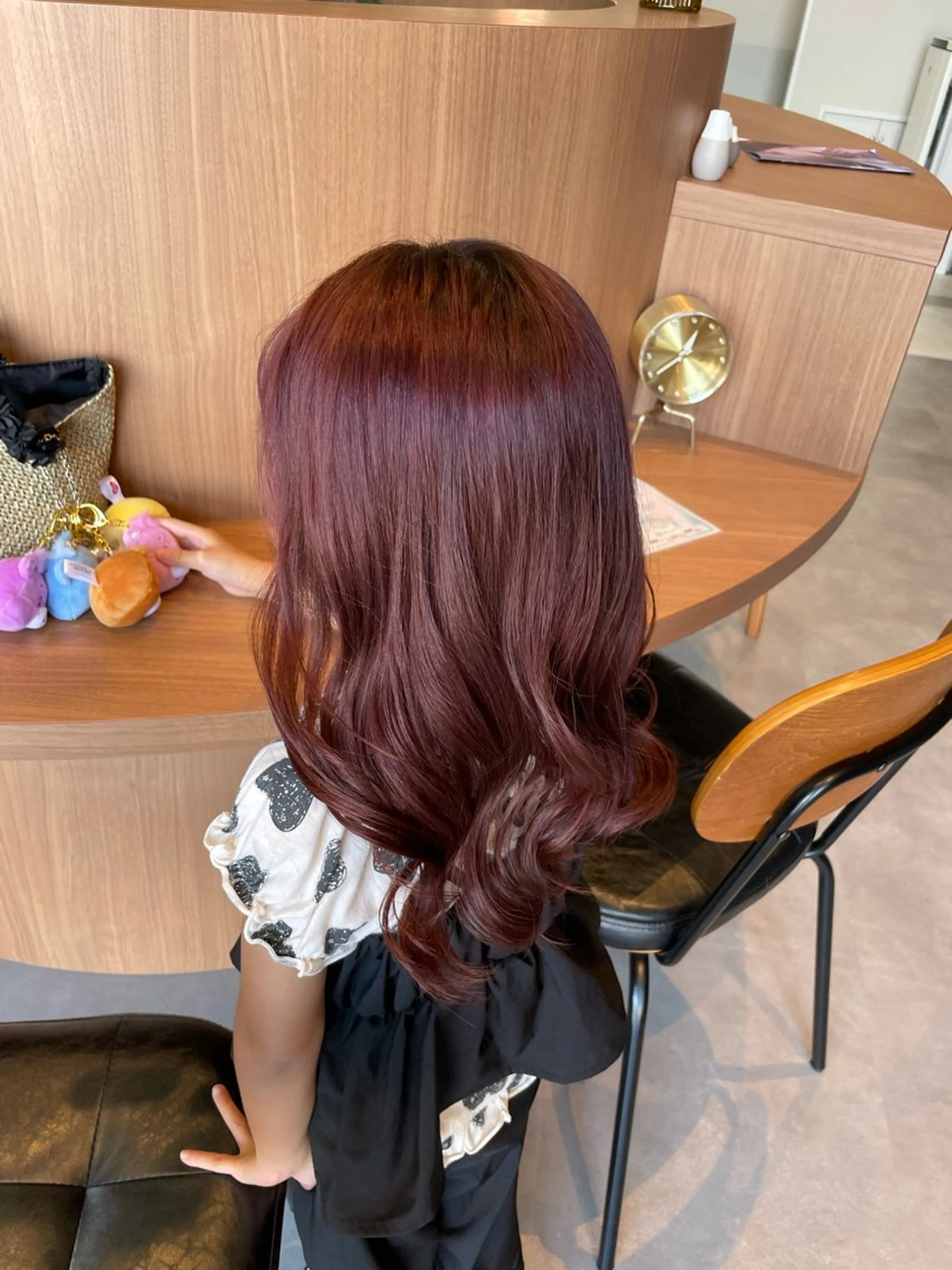 ミディアム カラー キッズ ラベンダーカラー ラベンダーピンク ピンクカラー カット ヘアカラー ayaka |トレンドヘアのヘアスタイル