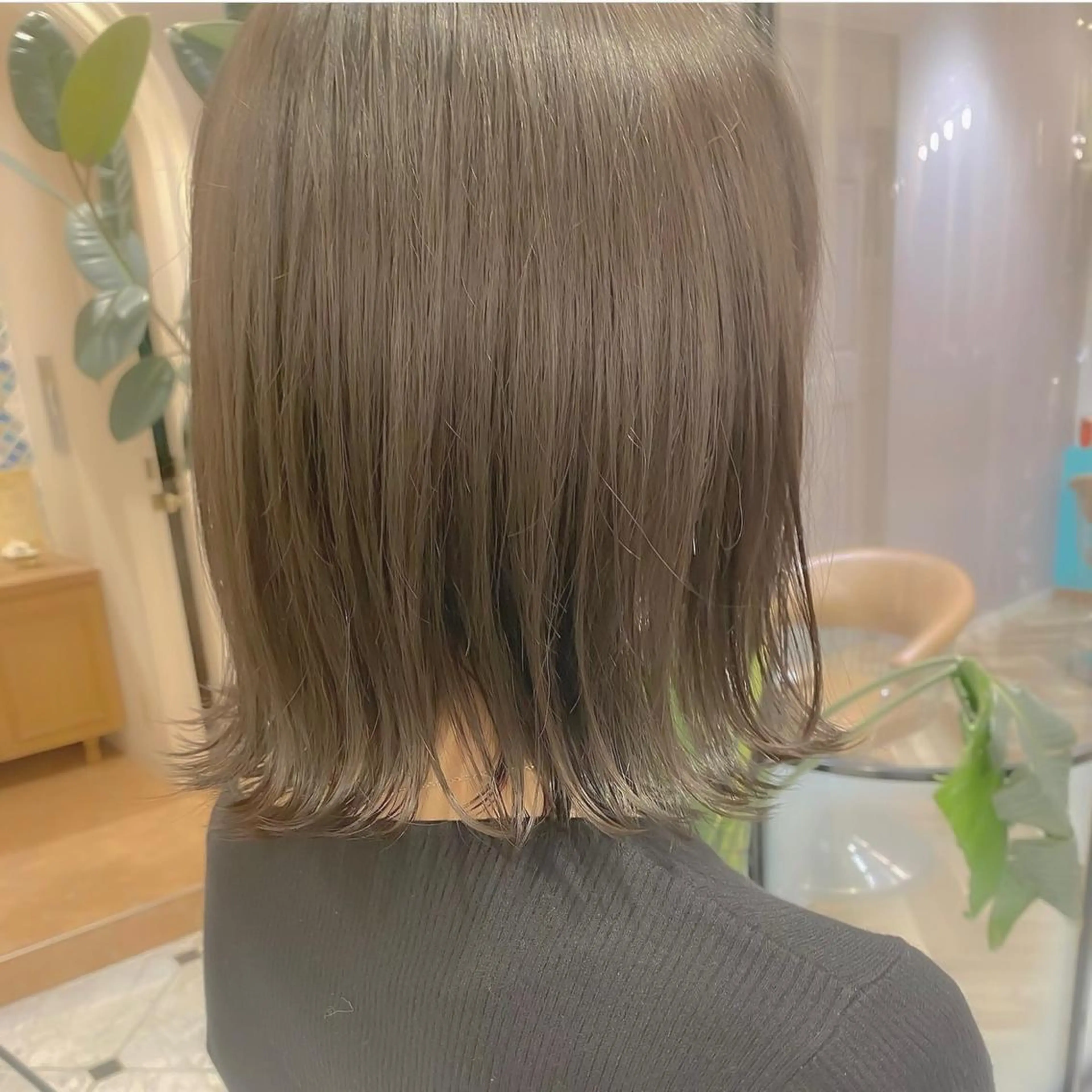 ショート カット ヘアカラー トリートメント ボブ韓国風レイヤー 錦糸町/畠中ケントのヘアスタイル