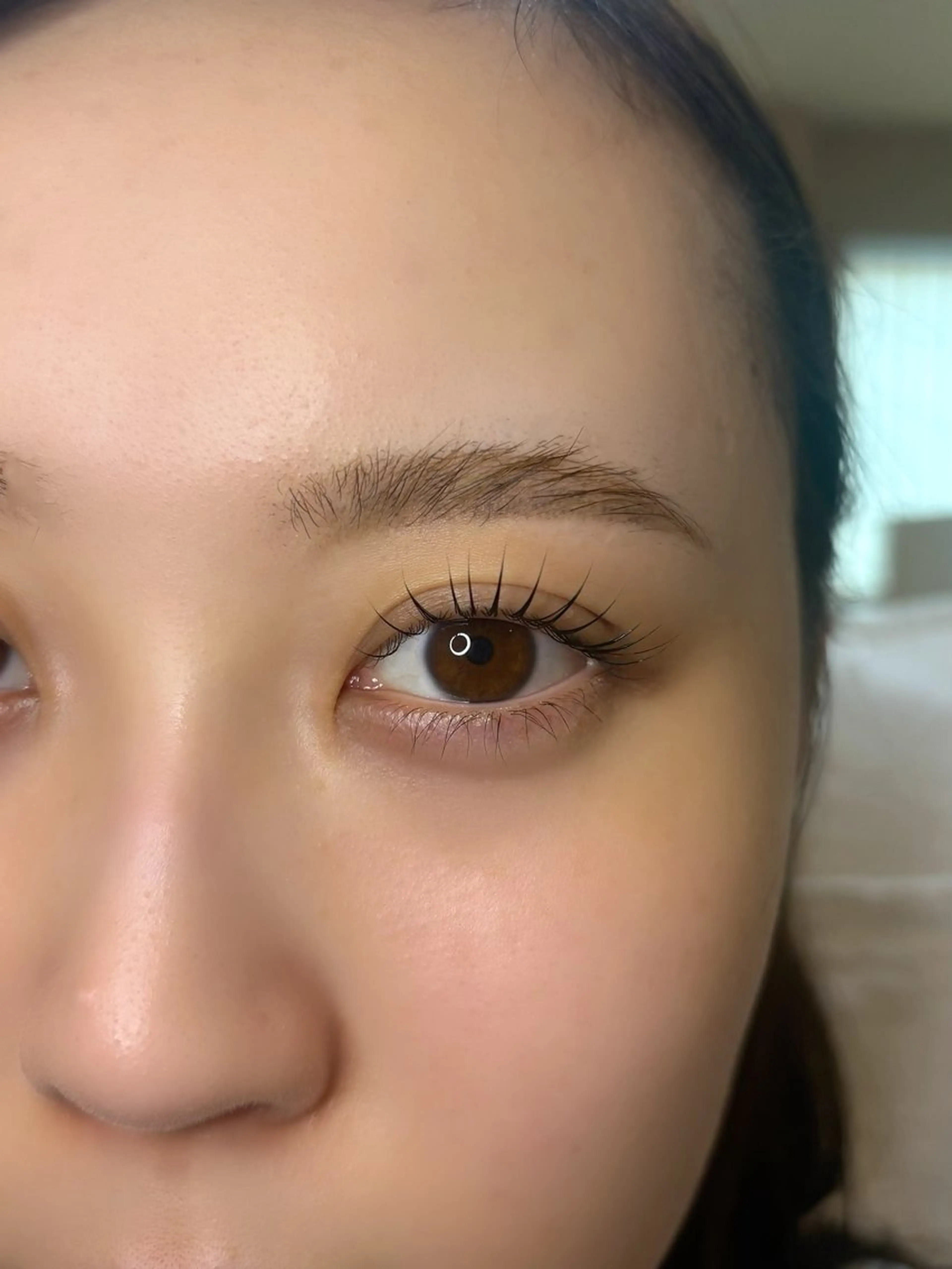 上まつげパーマモデル🤎※補足説明欄必ずご覧下さい。30分単位でのご予約は受け付けておりませんのでお気をつけください。の写真