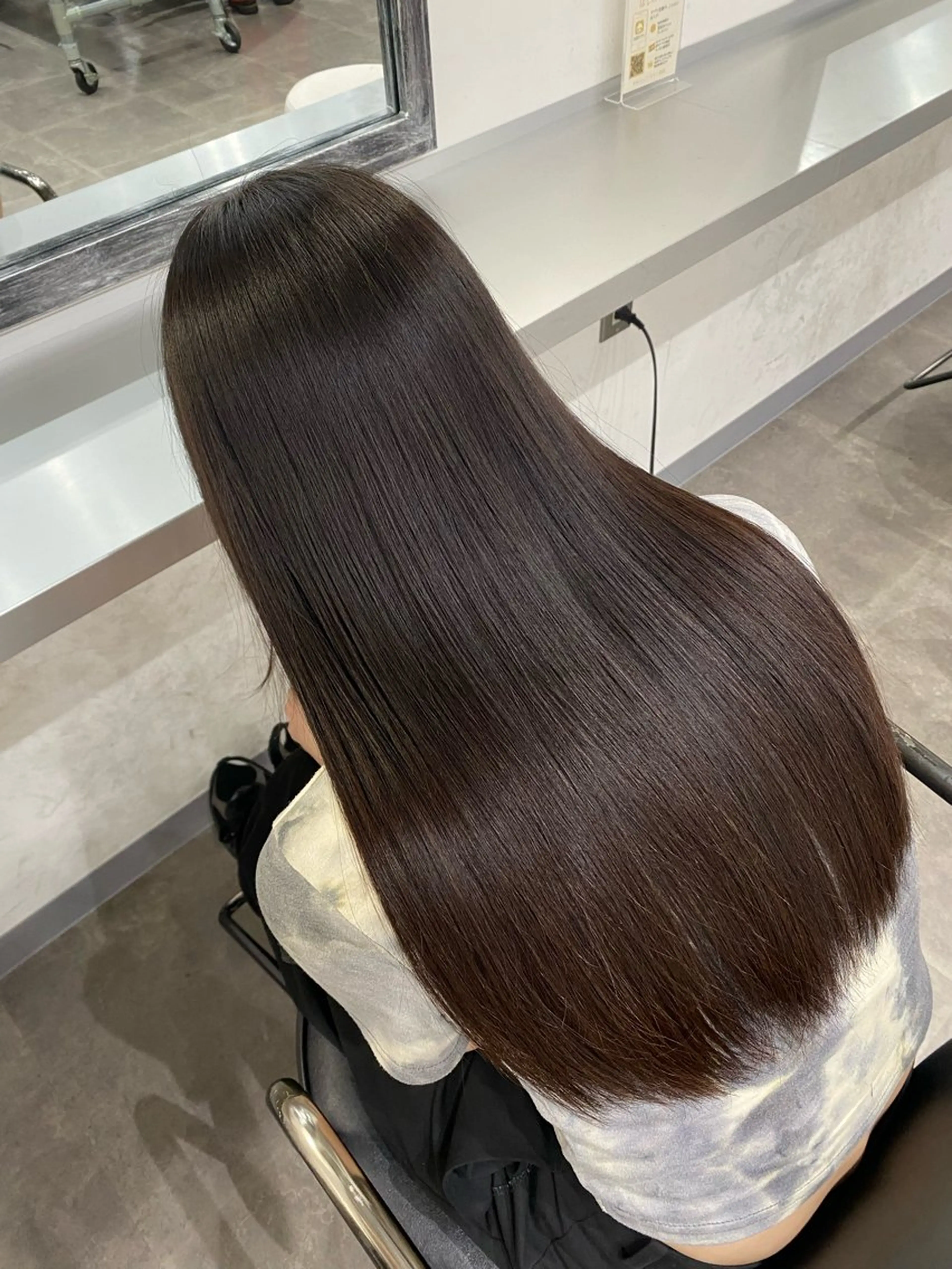 ロング 縮毛矯正 縮毛矯正 ENV船橋 櫻井ちののヘアスタイル