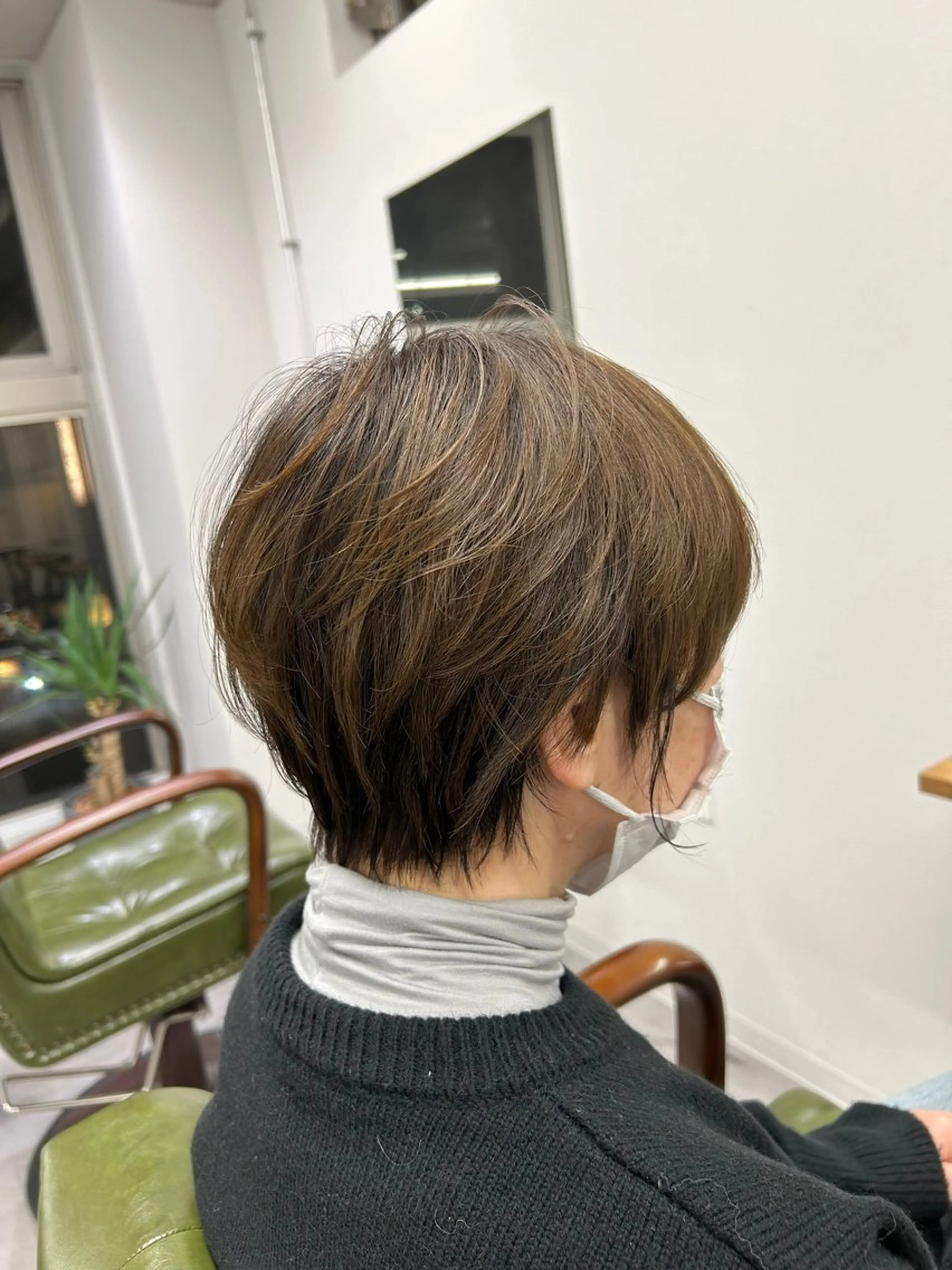 ショート カラー ショートヘア カット ヘアカラー トリートメント SHAFT Ieiriのヘアスタイル