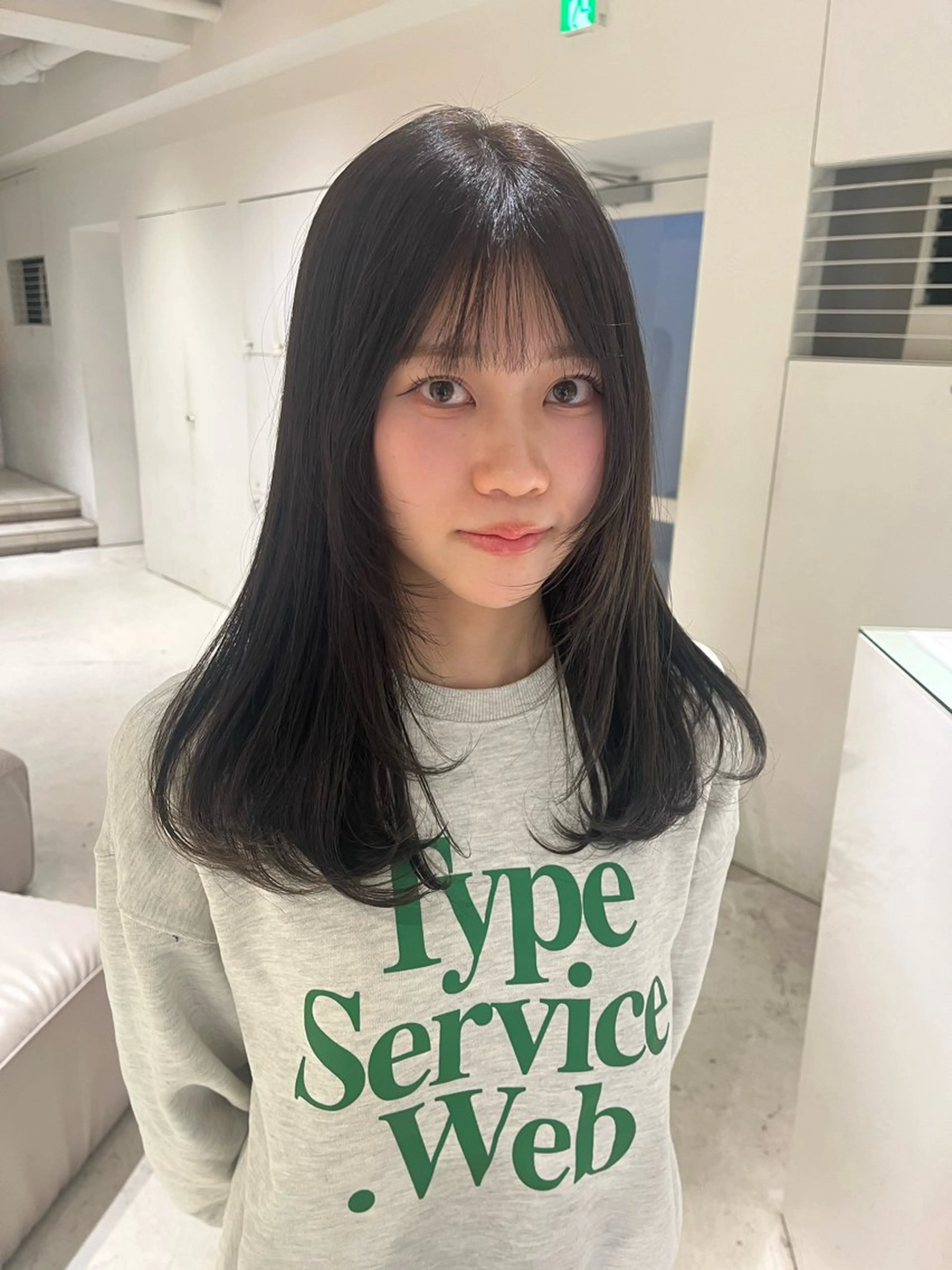 セミロング ヘアカラー モテ髪💞ツヤカラー ˚✧₊amuのヘアスタイル