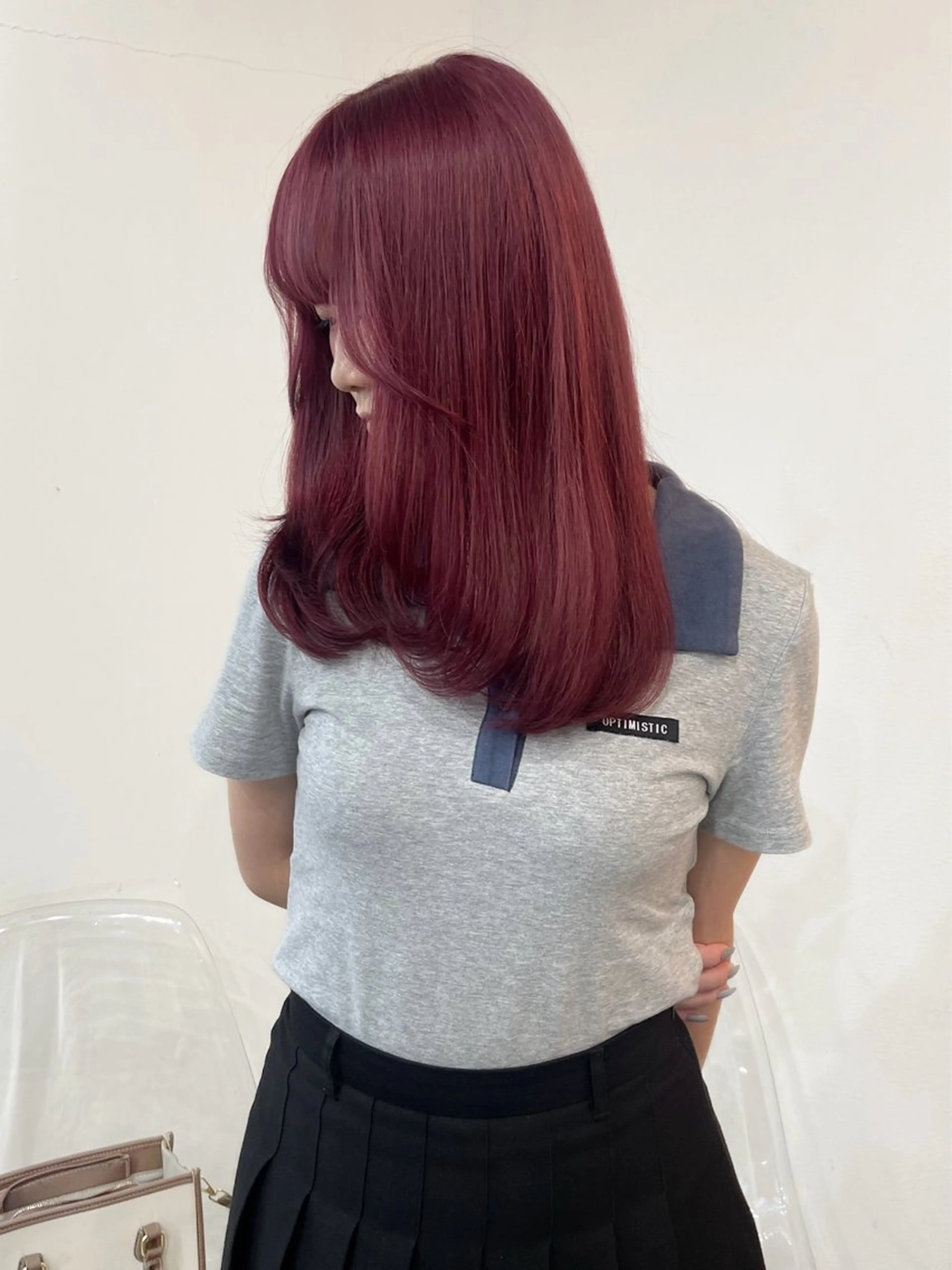 セミロング カラー ヘアカラー 小林 拓真のヘアスタイル