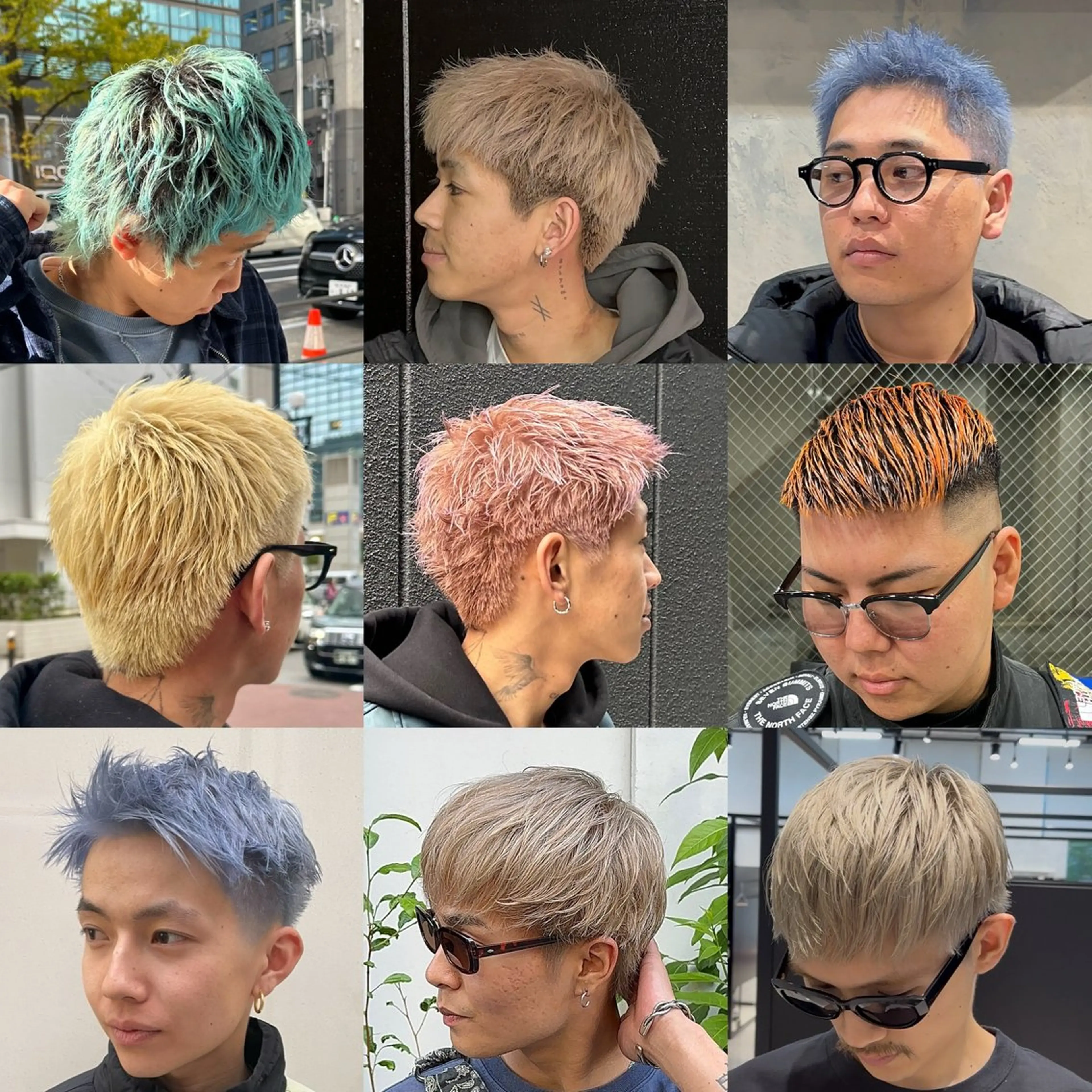 カラー デザインカラー ハイトーンカラー GO TODAY シェアサロン心斎橋edel店所属・【メンズ特化美容師】 岩城　昇悟のヘアスタイル
