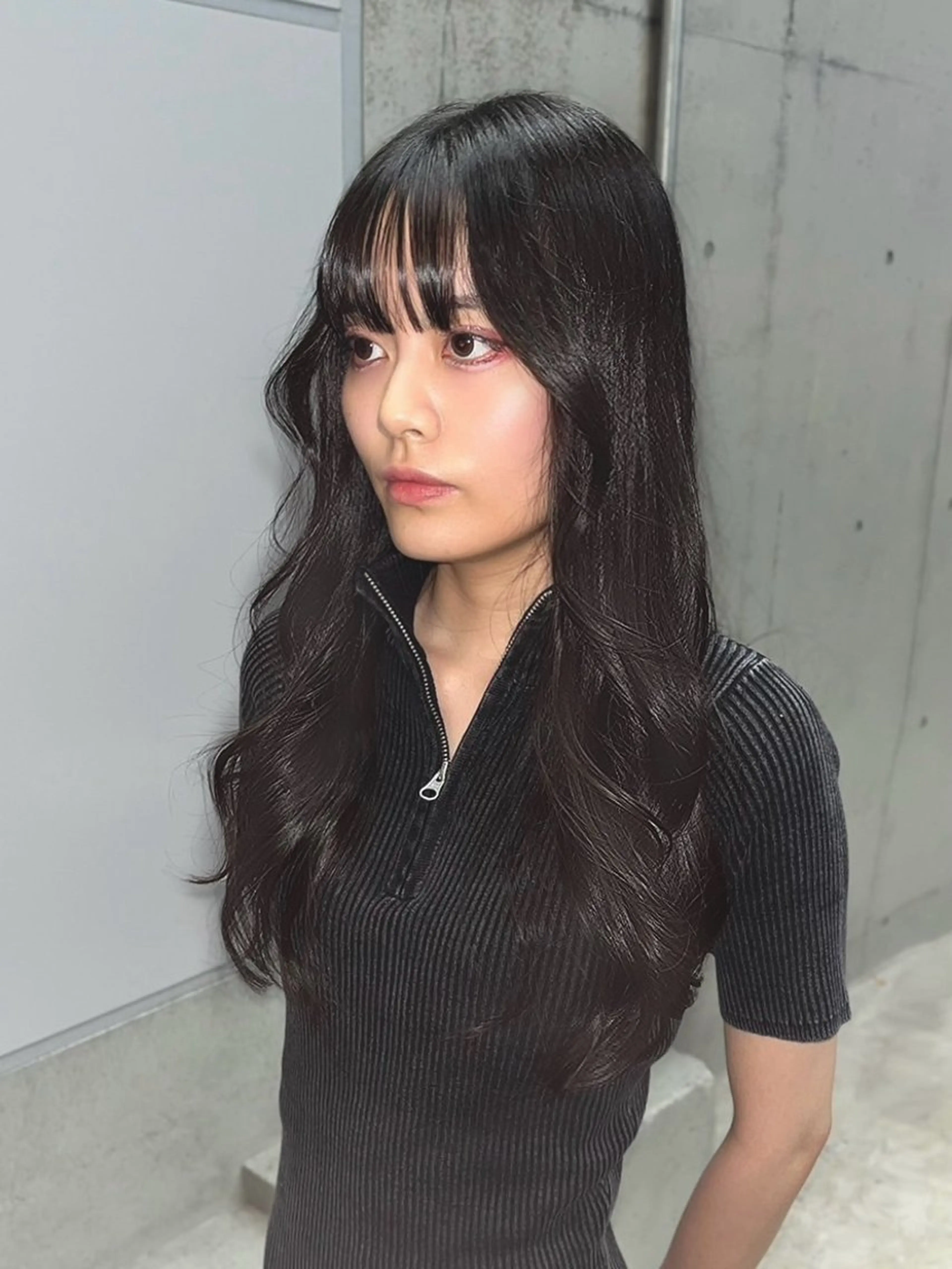 ロング カット ヘアカラー トリートメント ウルフ/レイヤー エクステ/kokiのヘアスタイル