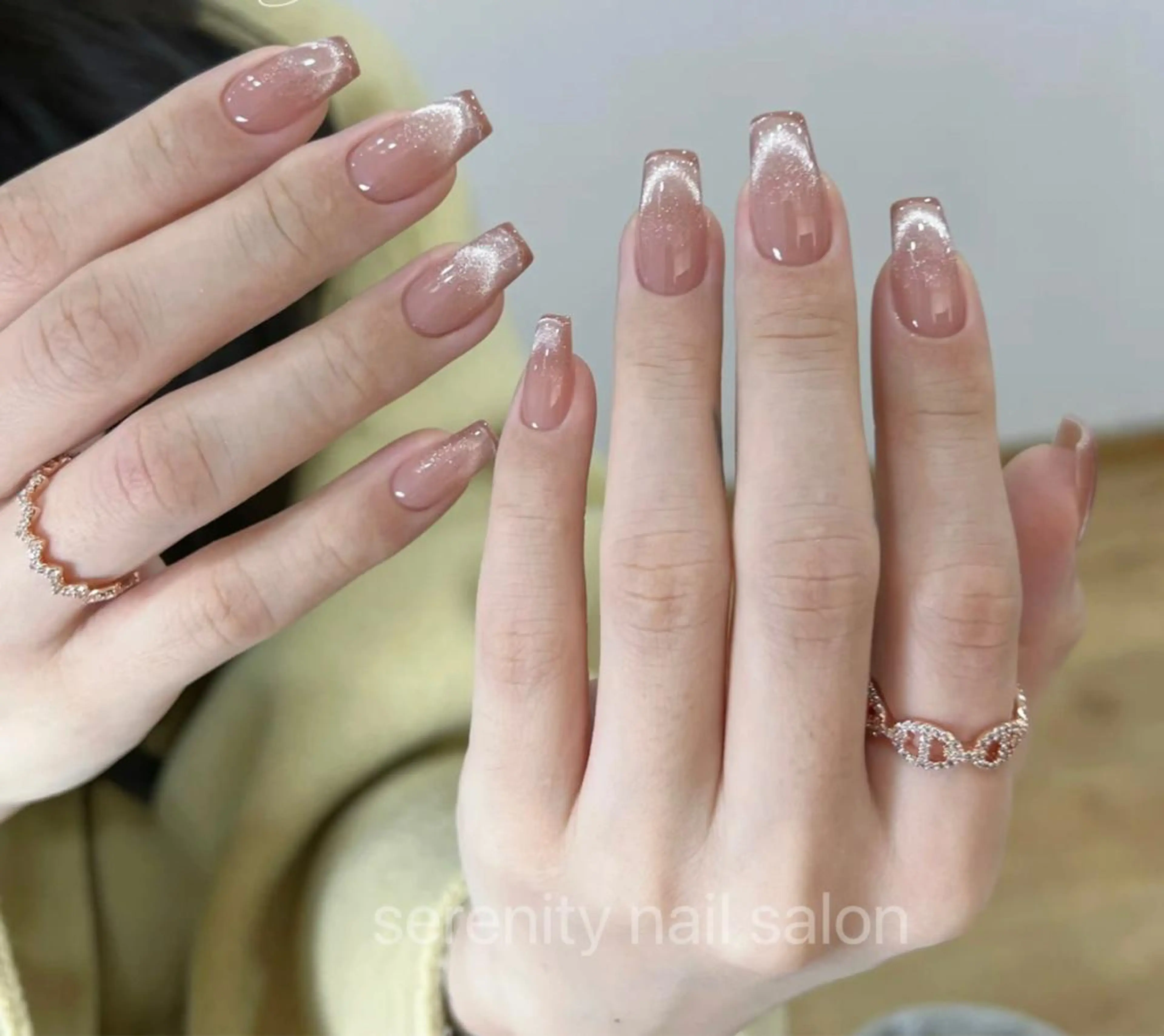 ネイル ハンドネイル ハンドケア ✨Serenity ワンホンネイルのネイルデザイン