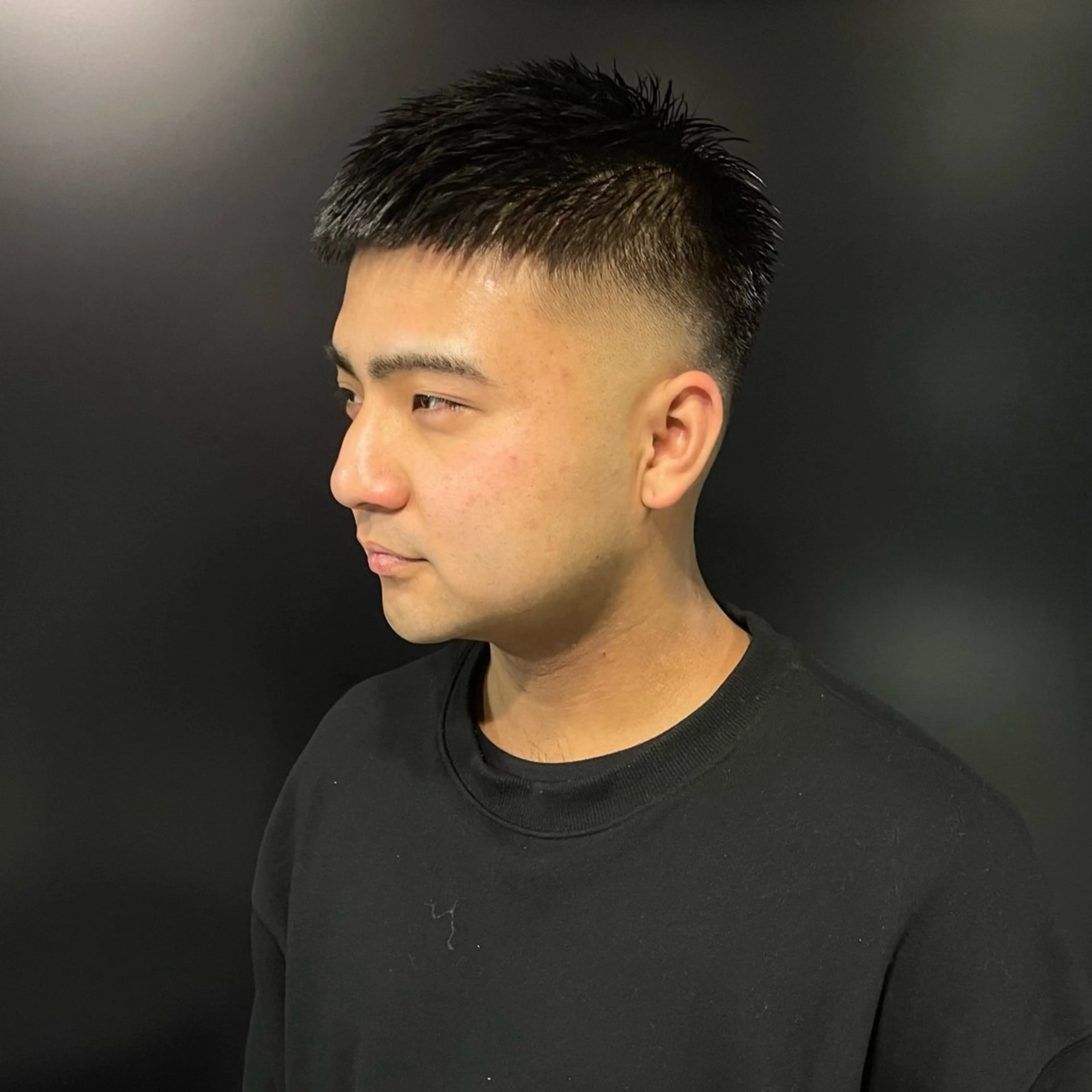 ショート メンズ カット ヘッドスパ ヘアセット スパイキーショート アメ村【戸兵吏駒】のヘアスタイル