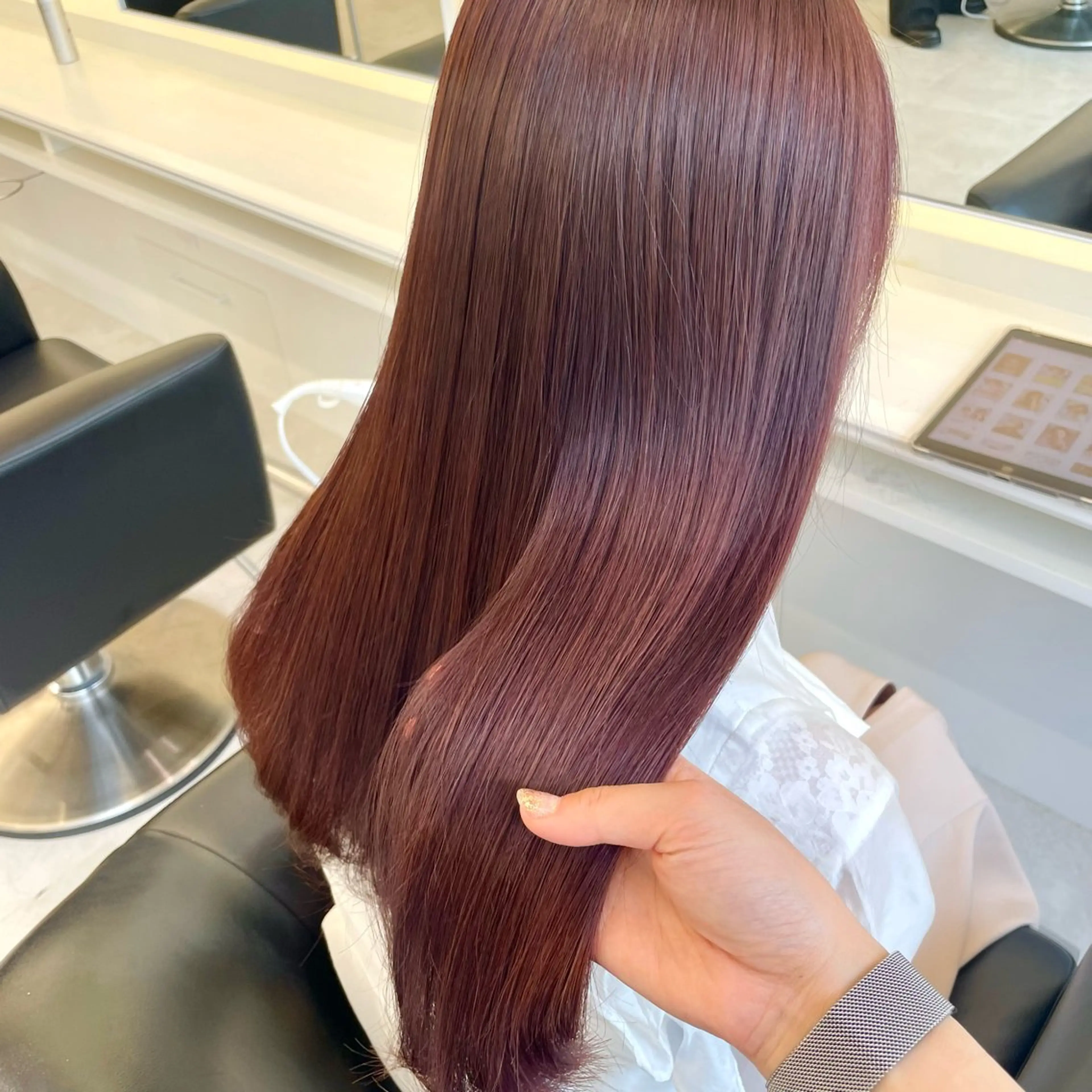 ロング カラー ヘアカラー トリートメント ParveMix￤ 大賀さつき🍨🤍のヘアスタイル