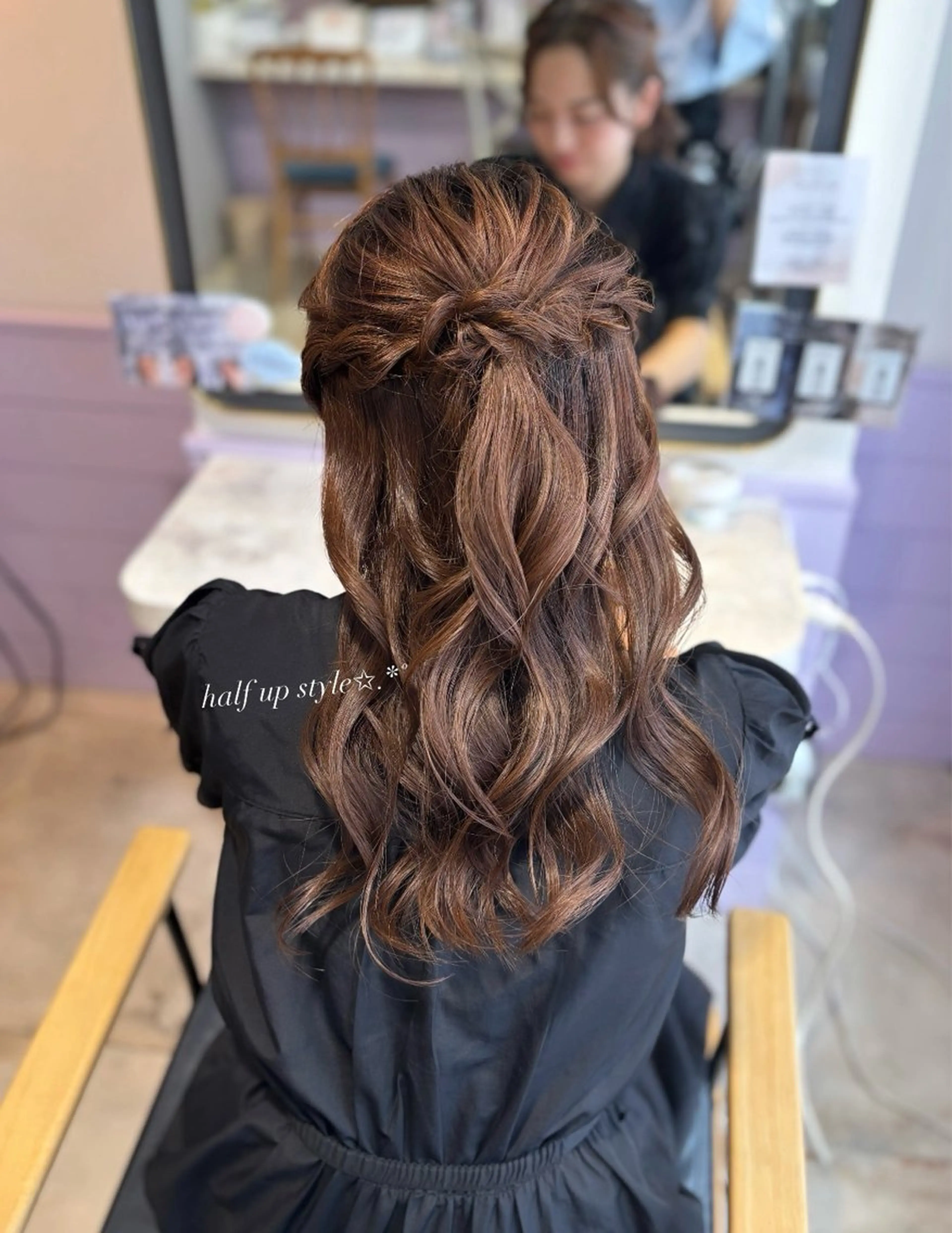 【すぐ予約NG‼️】🎀限定スタイル🎀ハーフアップ･シニヨン・ツインお団子   ヘアセットモデル募集✨の写真