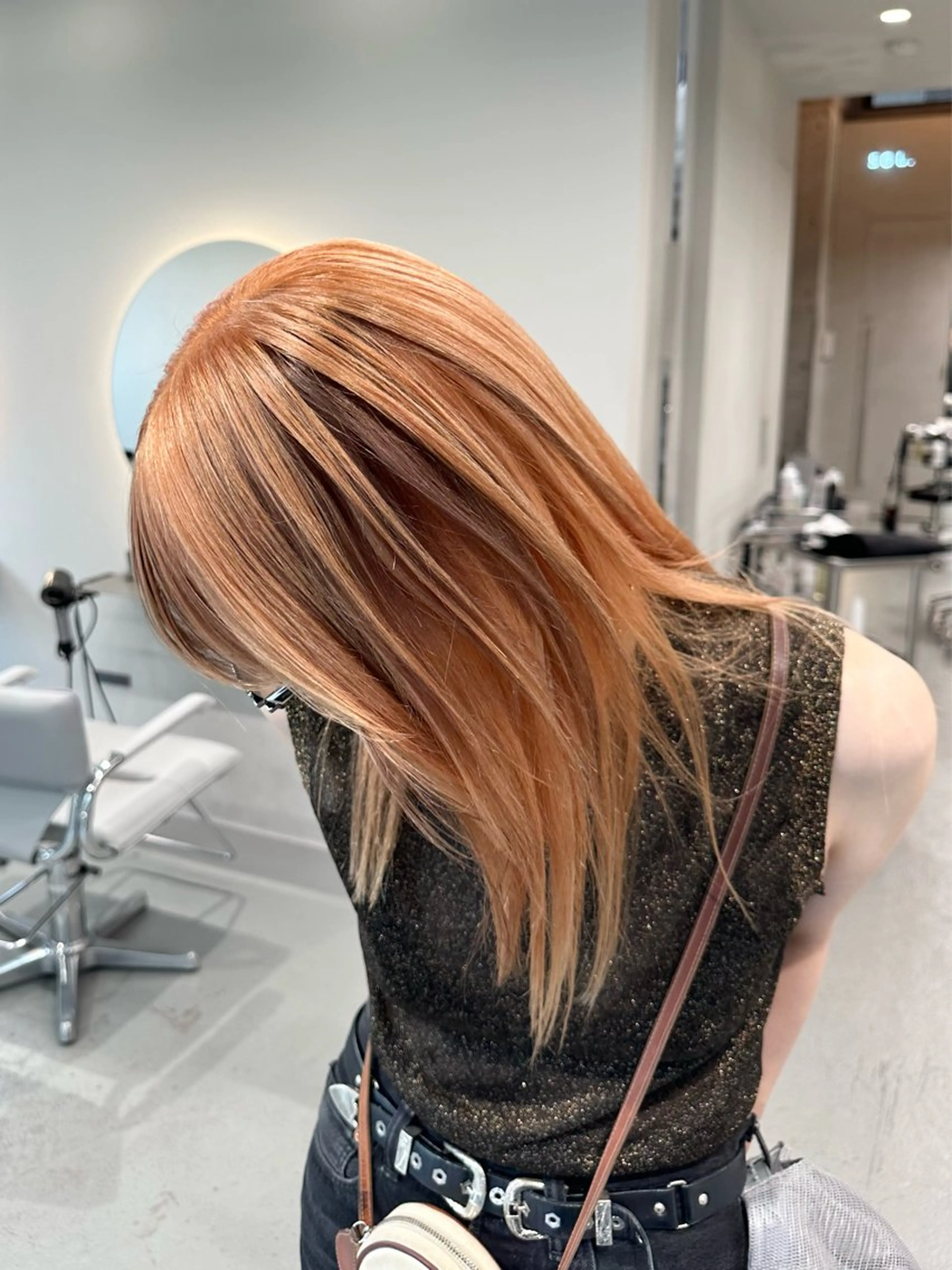 セミロング カラー ヘアアレンジ ヘアカラー 原宿・デザインカラー YUI🤍ྀིのヘアスタイル