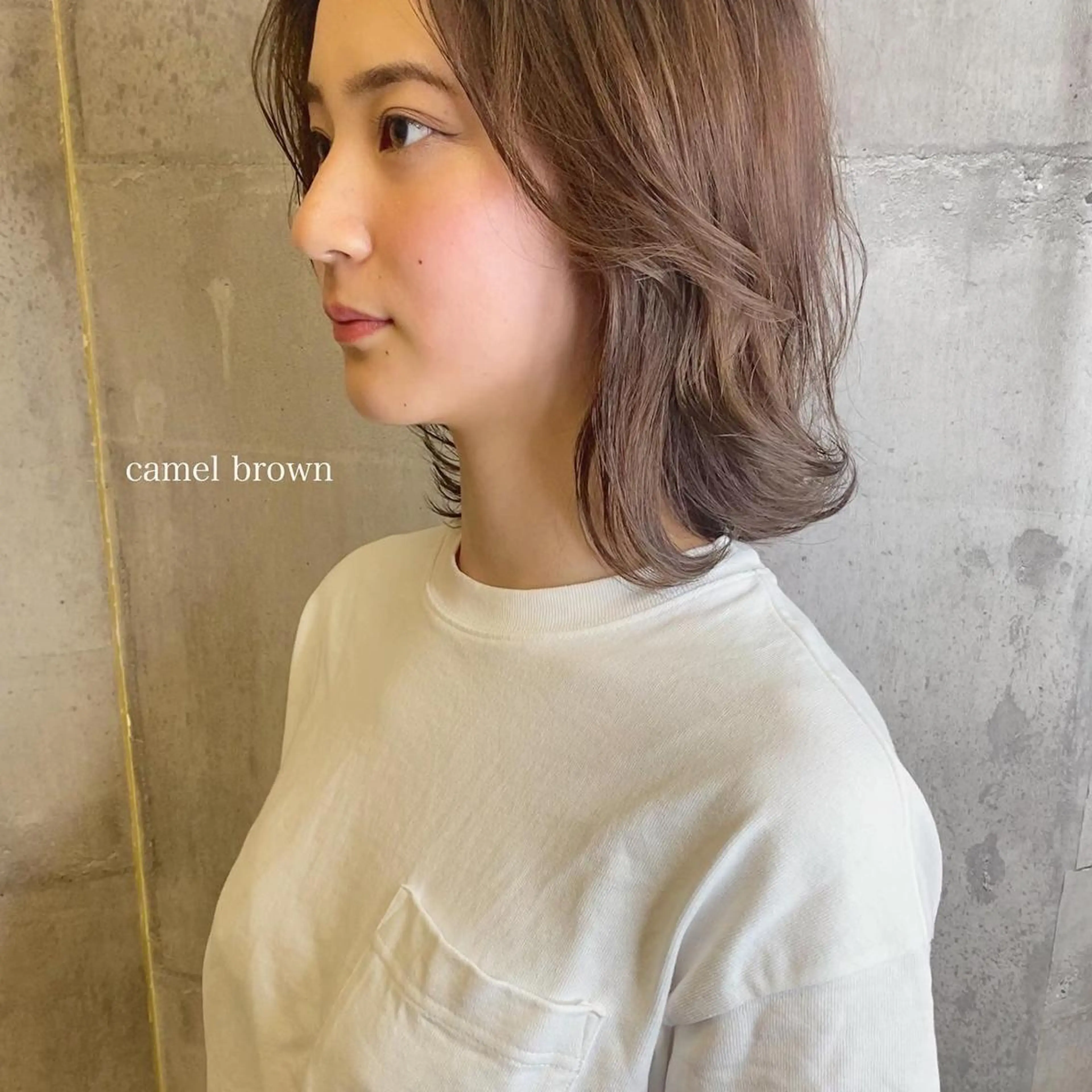 ショート カラー ブラウンカラー カット ヘアカラー トリートメント 髪質改善ｶﾗｰ ｹｱﾌﾞﾘｰﾁ/ﾀﾑのヘアスタイル
