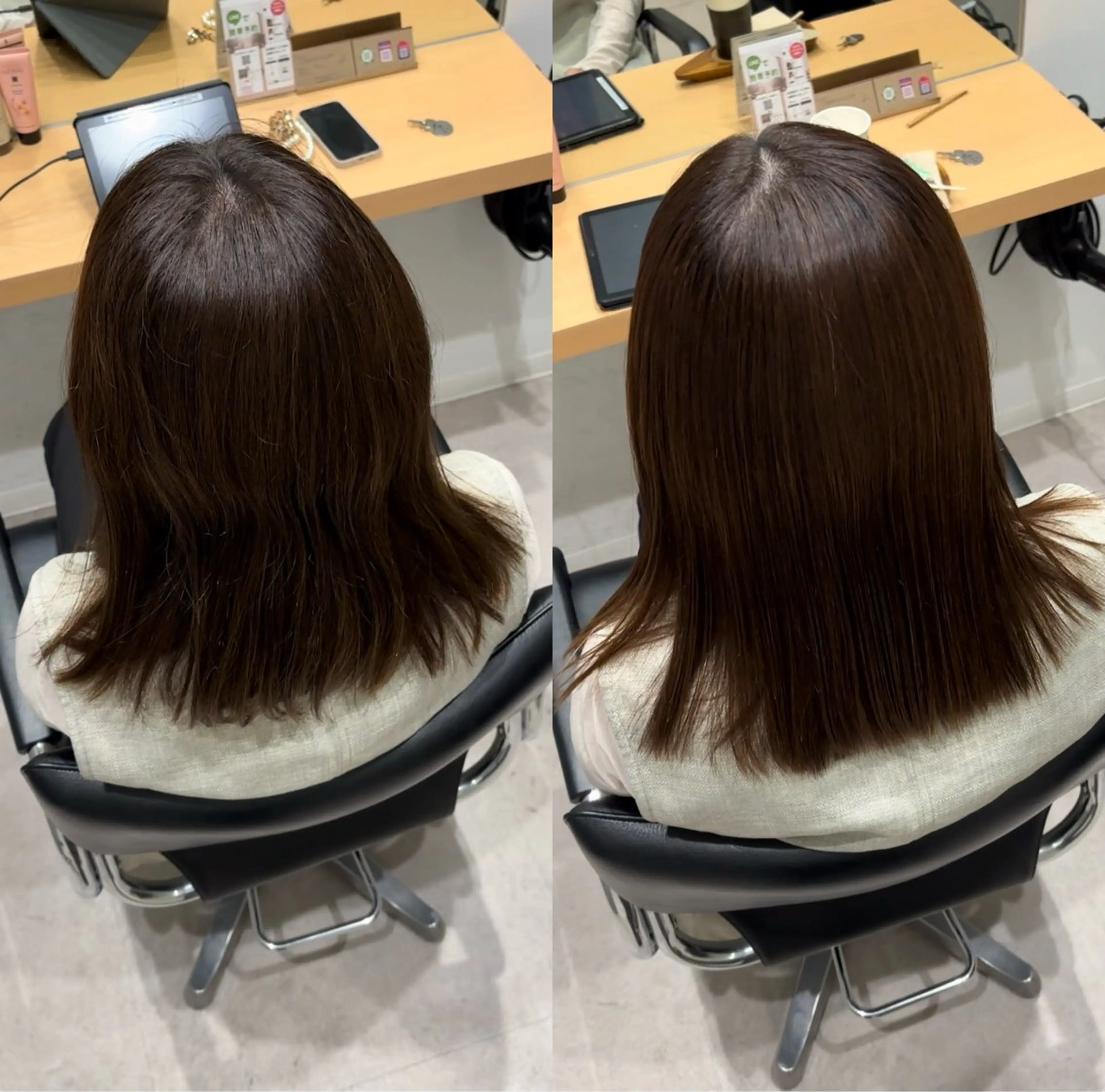 セミロング トリートメント 酸熱トリートメント トリートメント GOTODAY  SHAiRE SALON　新宿Aura店所属・髪質改善ヘアケア 艶髪特化/上田のヘアスタイル