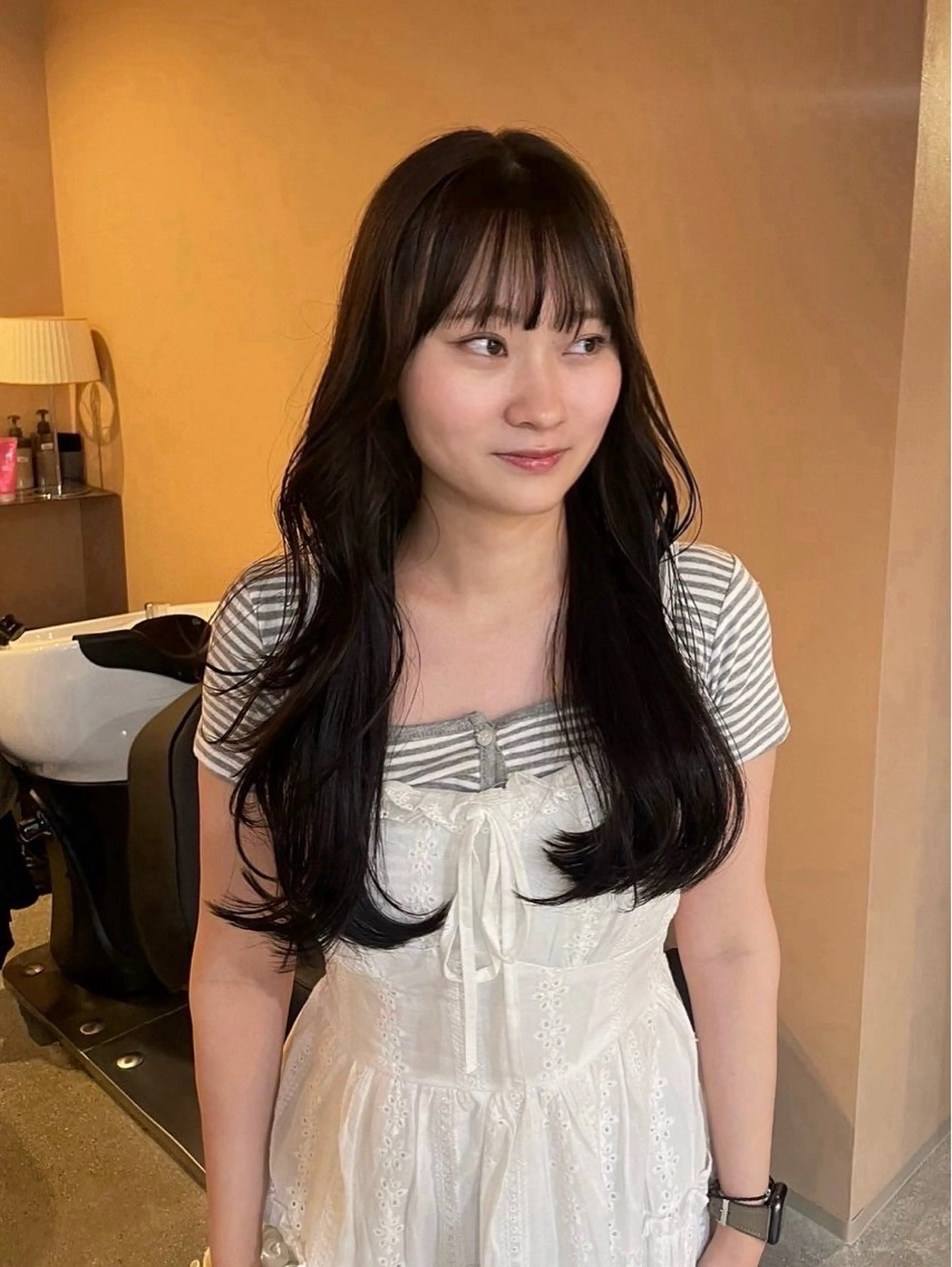 カラー ヘアカラー トリートメント YOKE 桃山台 SAKI♩ ܸのヘアスタイル