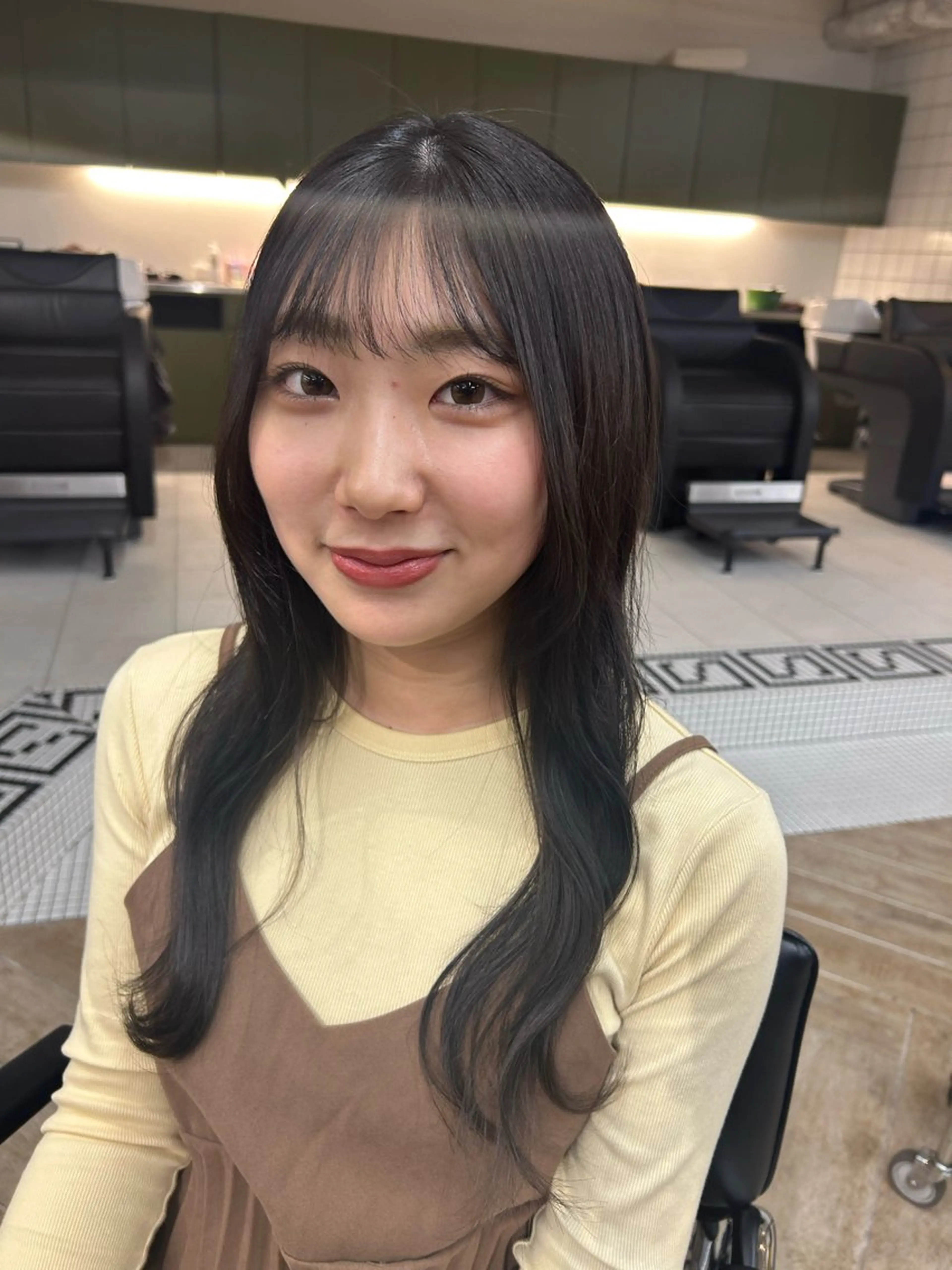 セミロング カットモデル募集/ 万代/関谷　朋実のヘアスタイル