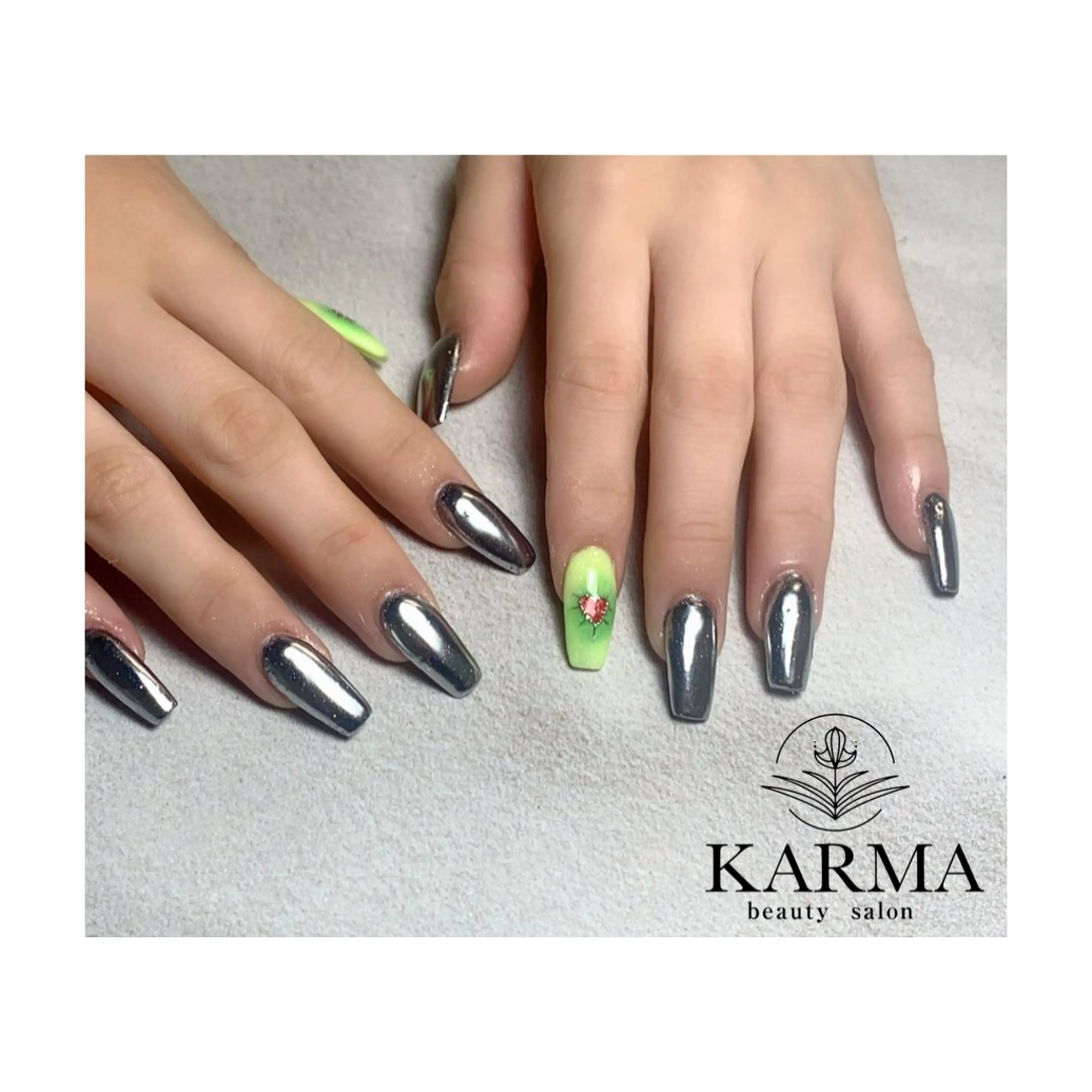 ロング ネイル ハンドネイル KARMA salonのネイルデザイン
