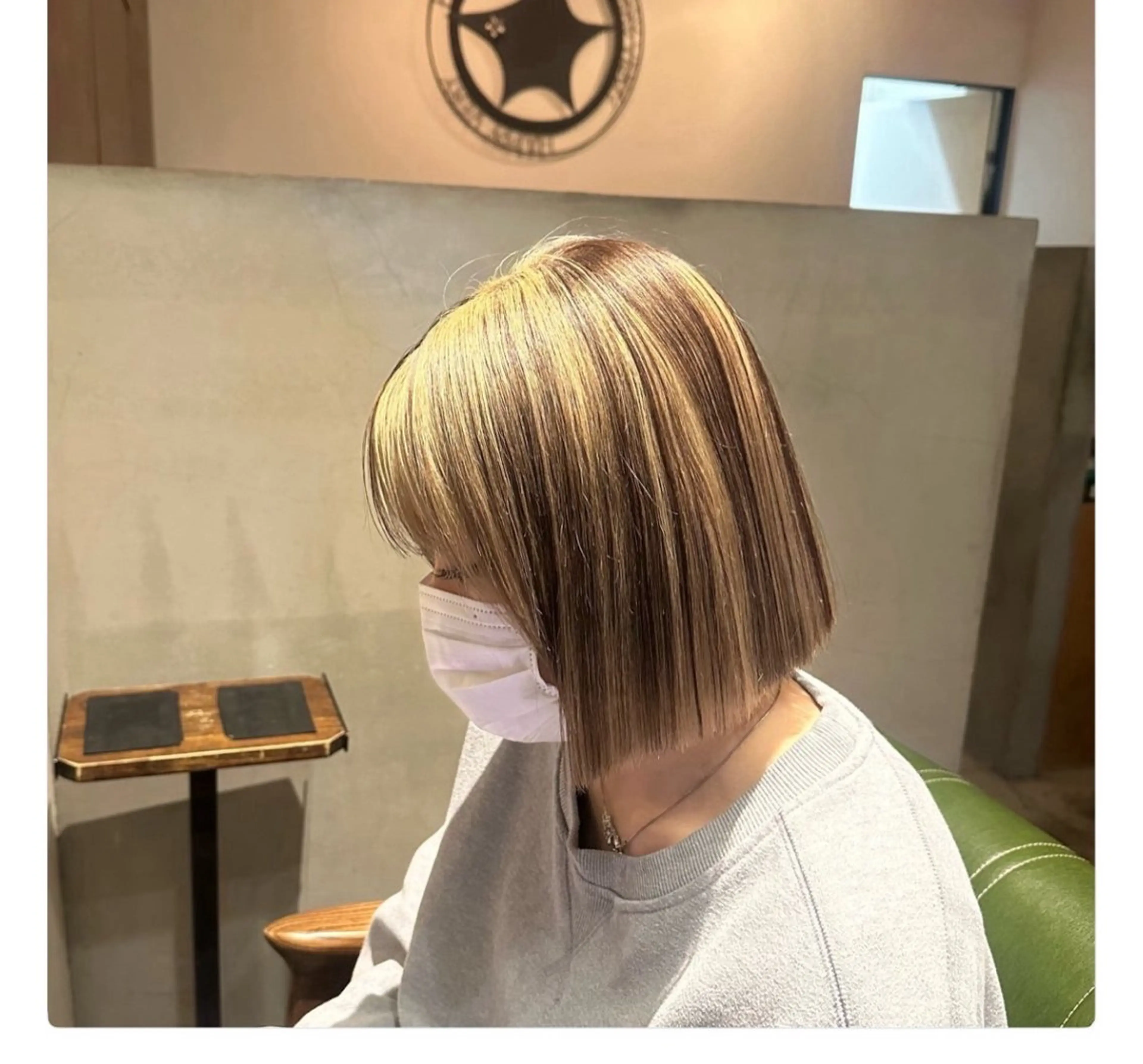 ショート 切りっぱなしボブ ボブ トリートメント 平野 凜のヘアスタイル