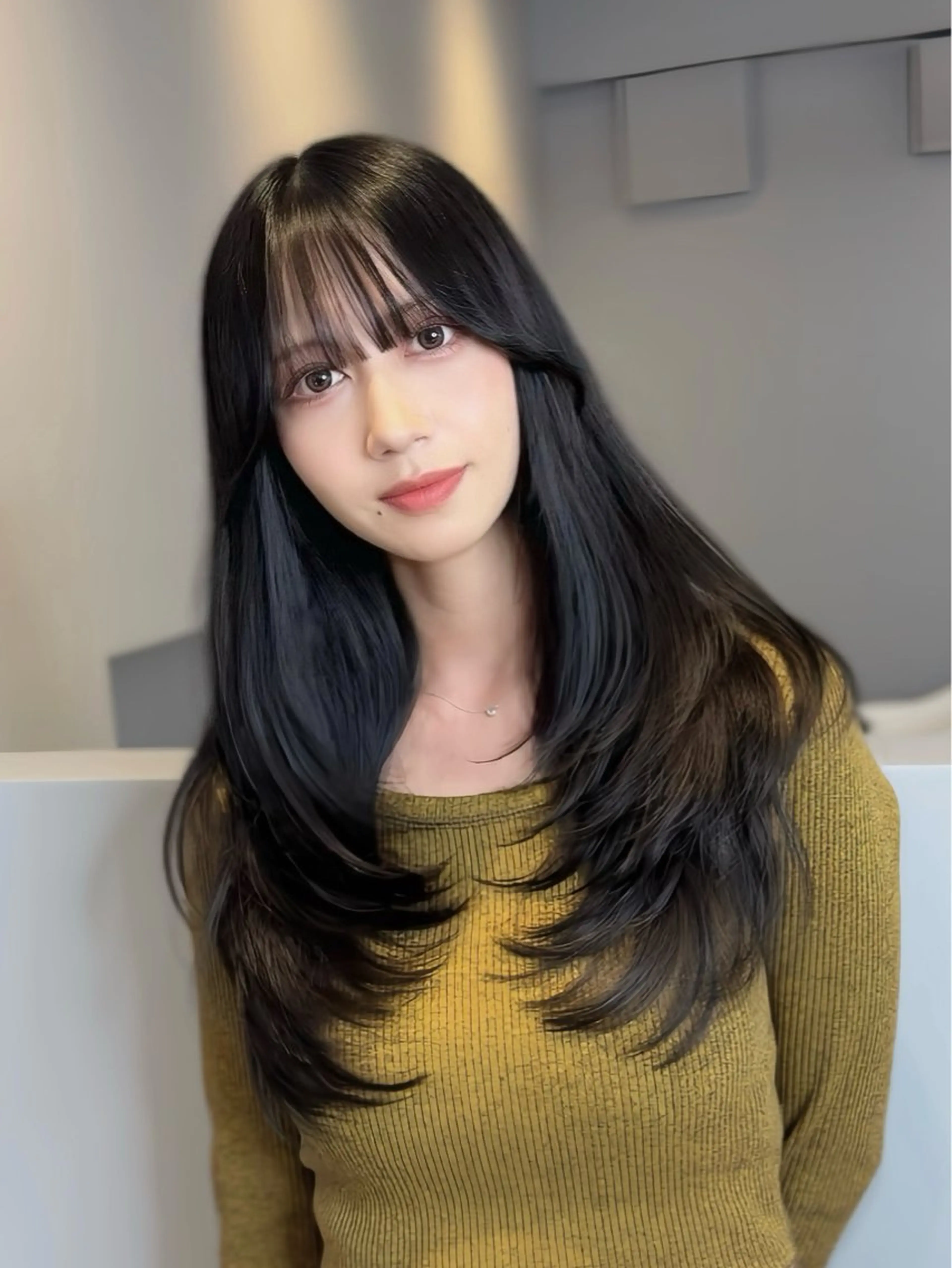 ロング カラー カット 縮毛矯正 トリートメント 🦋韓国系指名No1 店長/圓山 祐也🦋のヘアスタイル