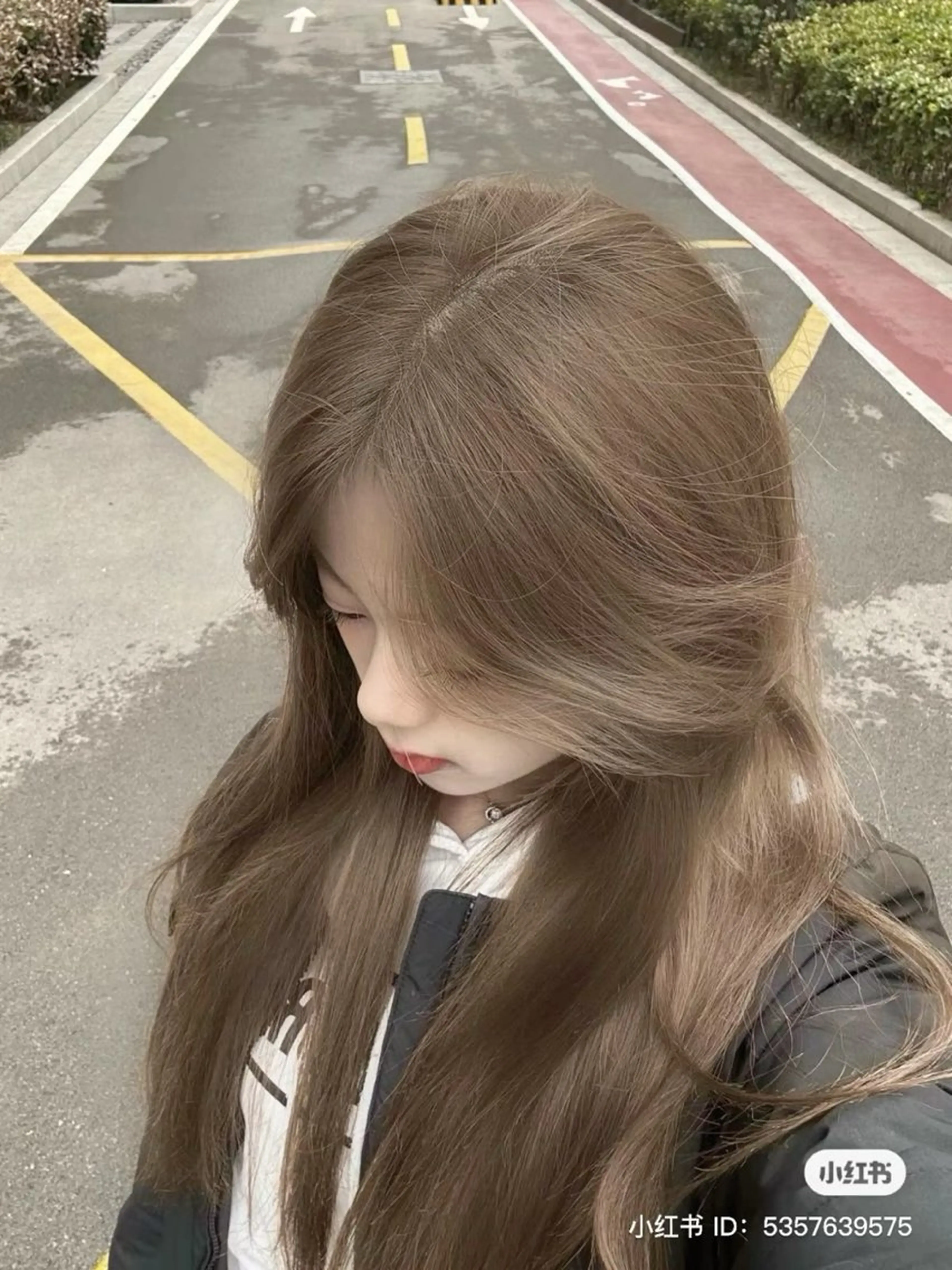 ロング カラー ヘアカラー 🤍韓国大人っぽ ベージュMAI🤍のヘアスタイル