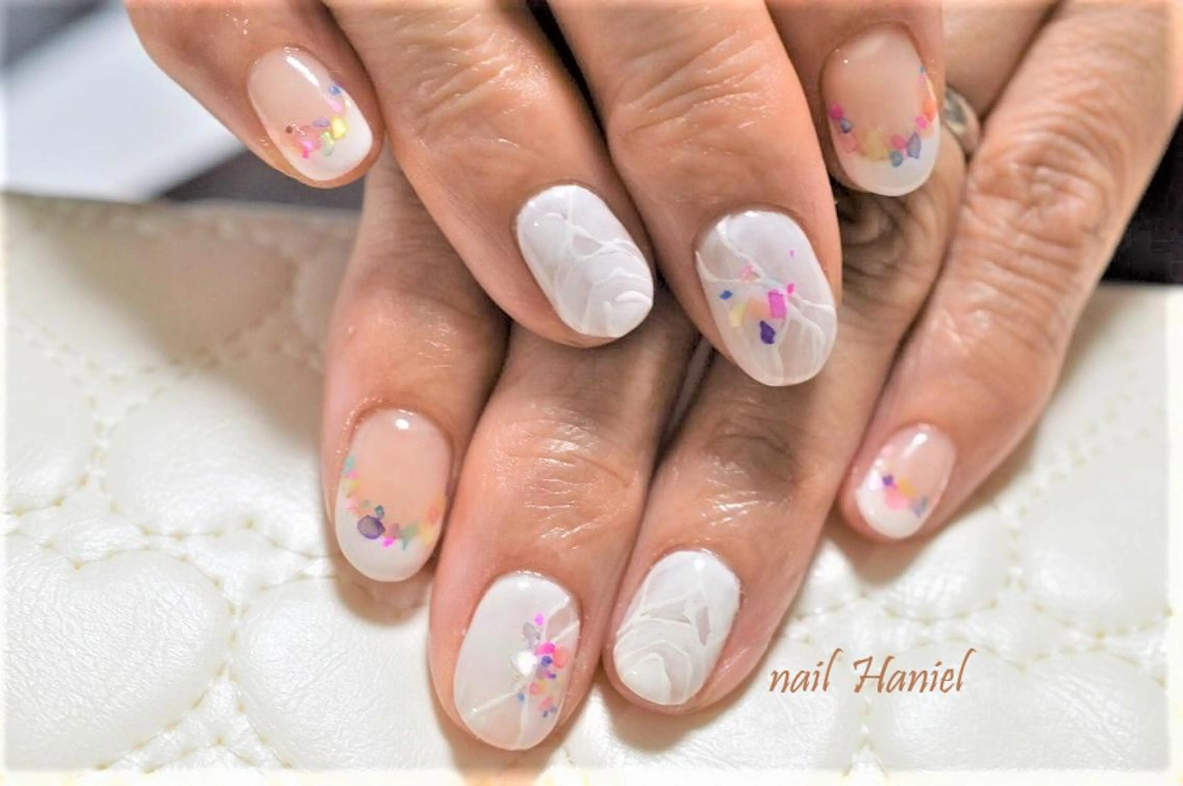 ネイル フットネイル ジェルネイル パラジェル 夏ネイル nail Haniel所属・半蔵門サロンハニエル 魅神 ちよのネイルデザイン