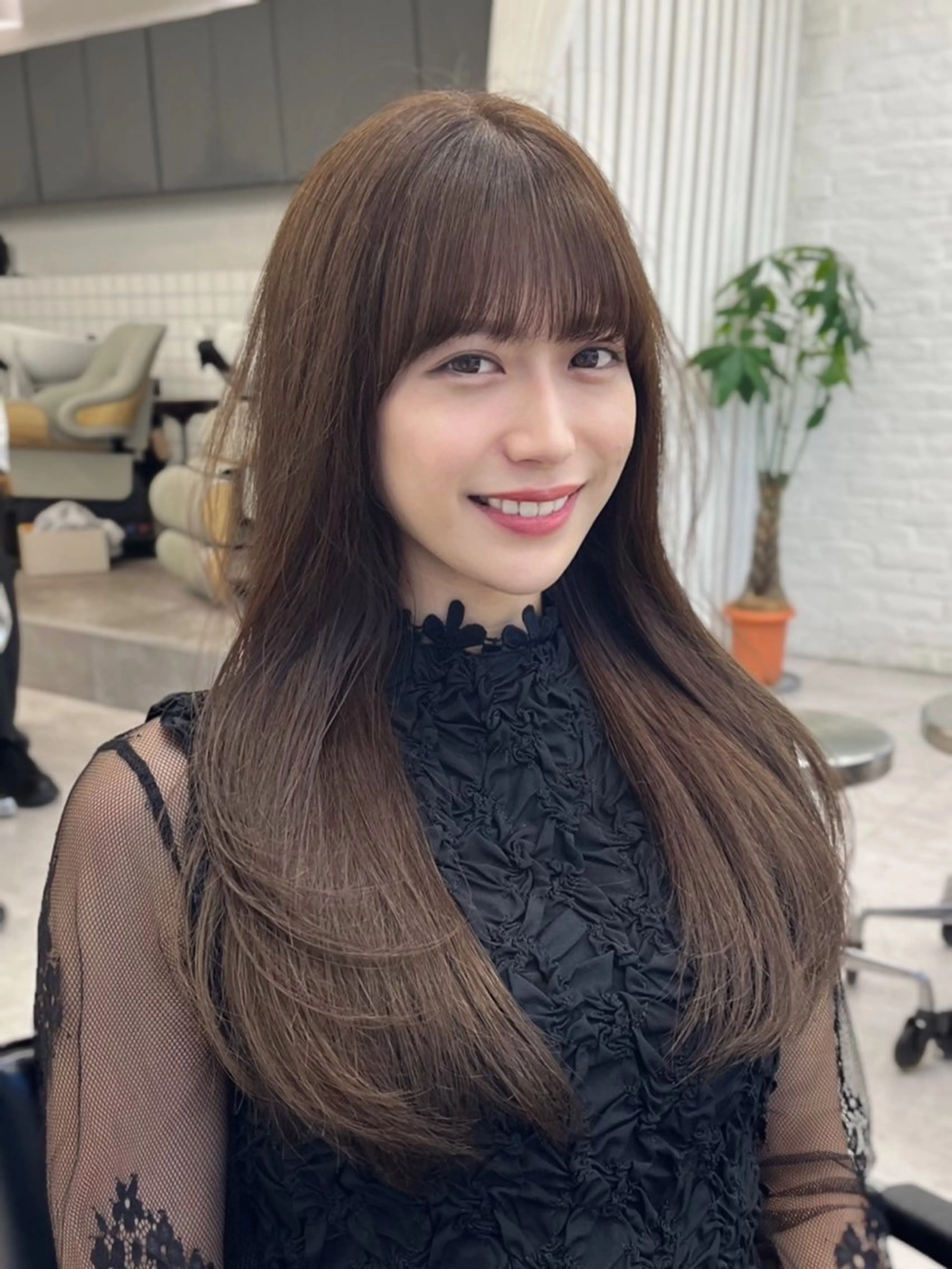 セミロング カラー パーマ ヘアアレンジ メンズ メンズ韓国風 イルミナカラー 髪質改善 韓国風ヘア レイヤーカット 韓国ヘア×顔まわり 🇰🇷和知拓郎のヘアスタイル