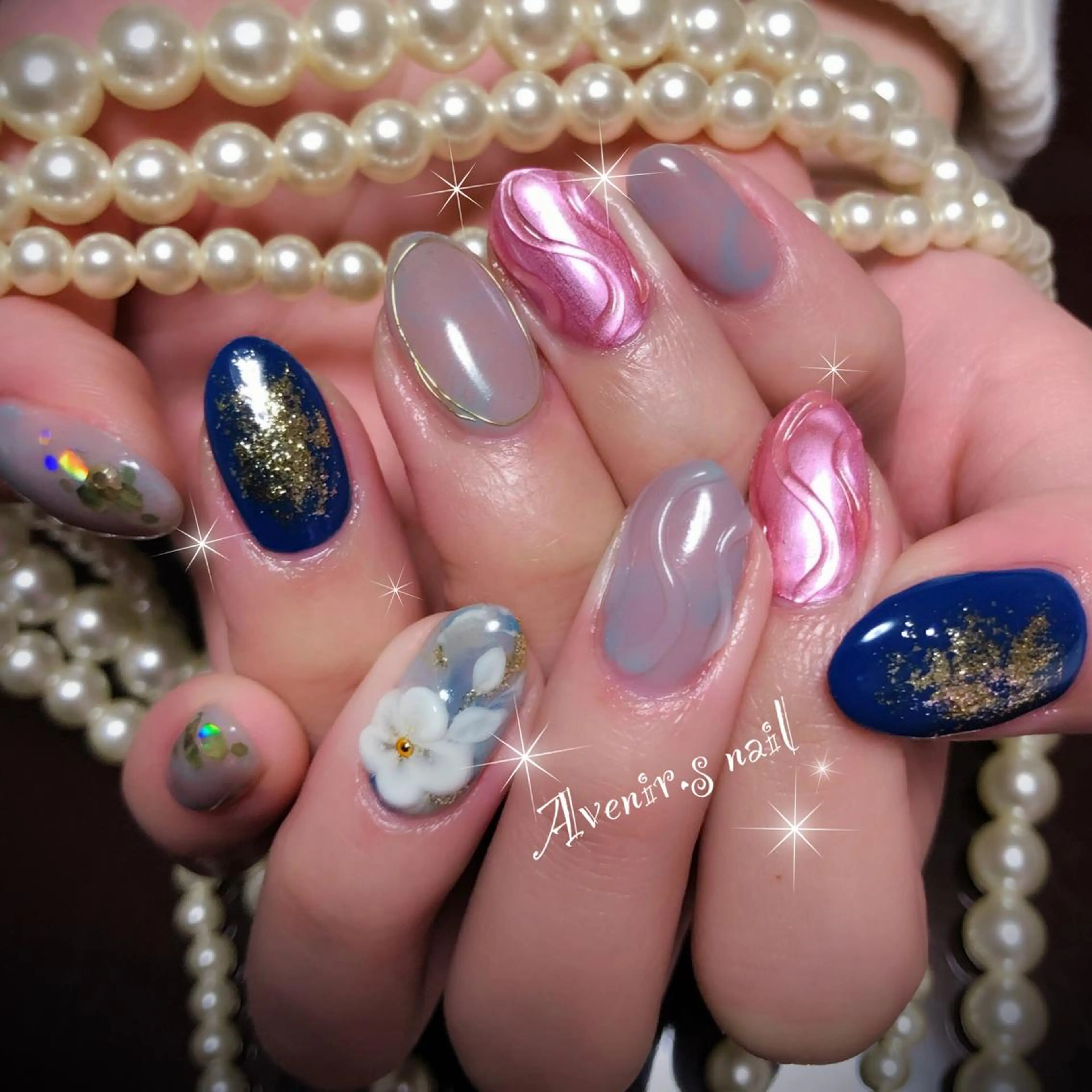 ネイル ニュアンスネイル Home Salon Avenir.のネイルデザイン