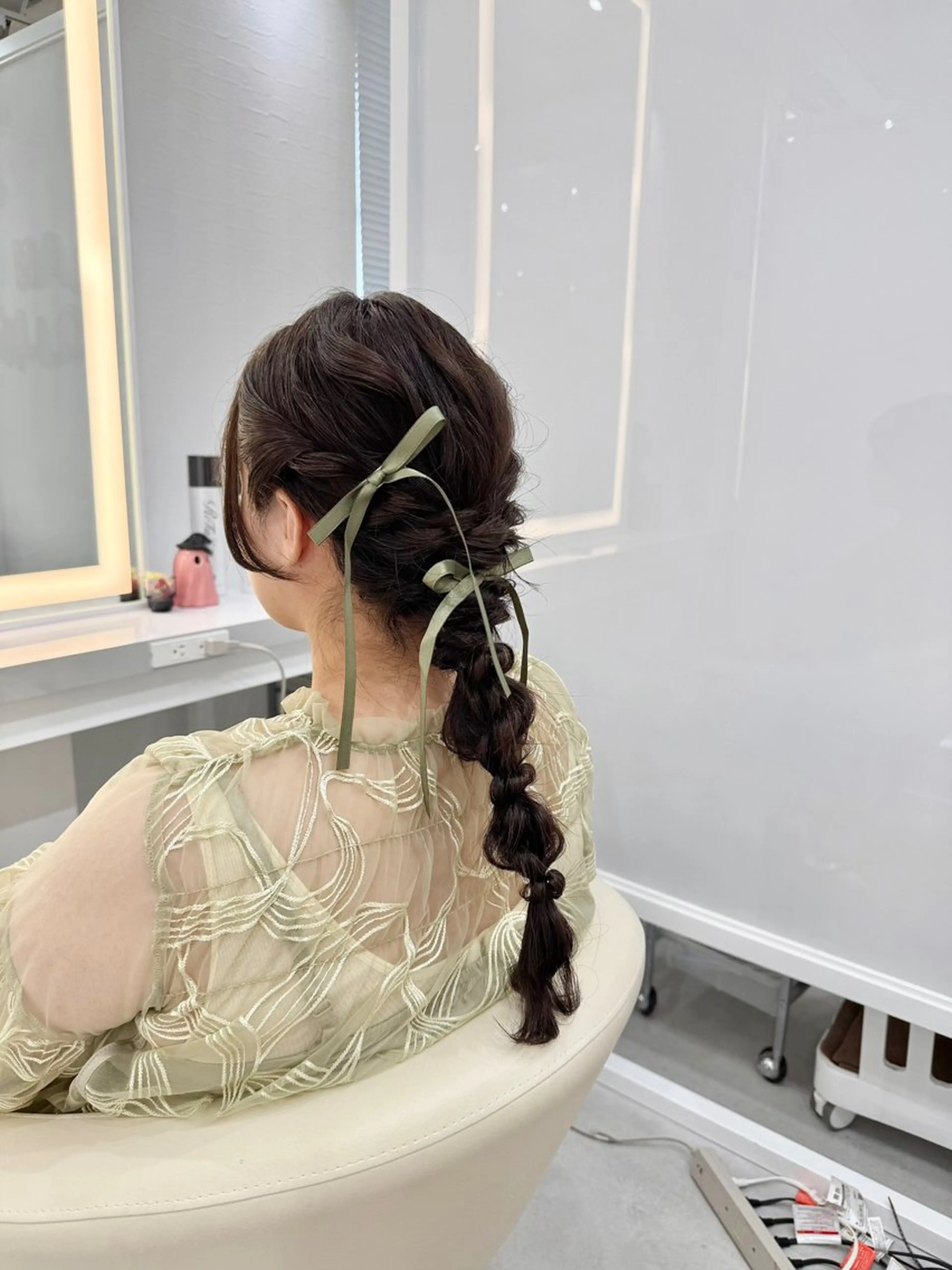 ヘアアレンジ R/🎀 ヘアセット・艶カラーのヘアスタイル