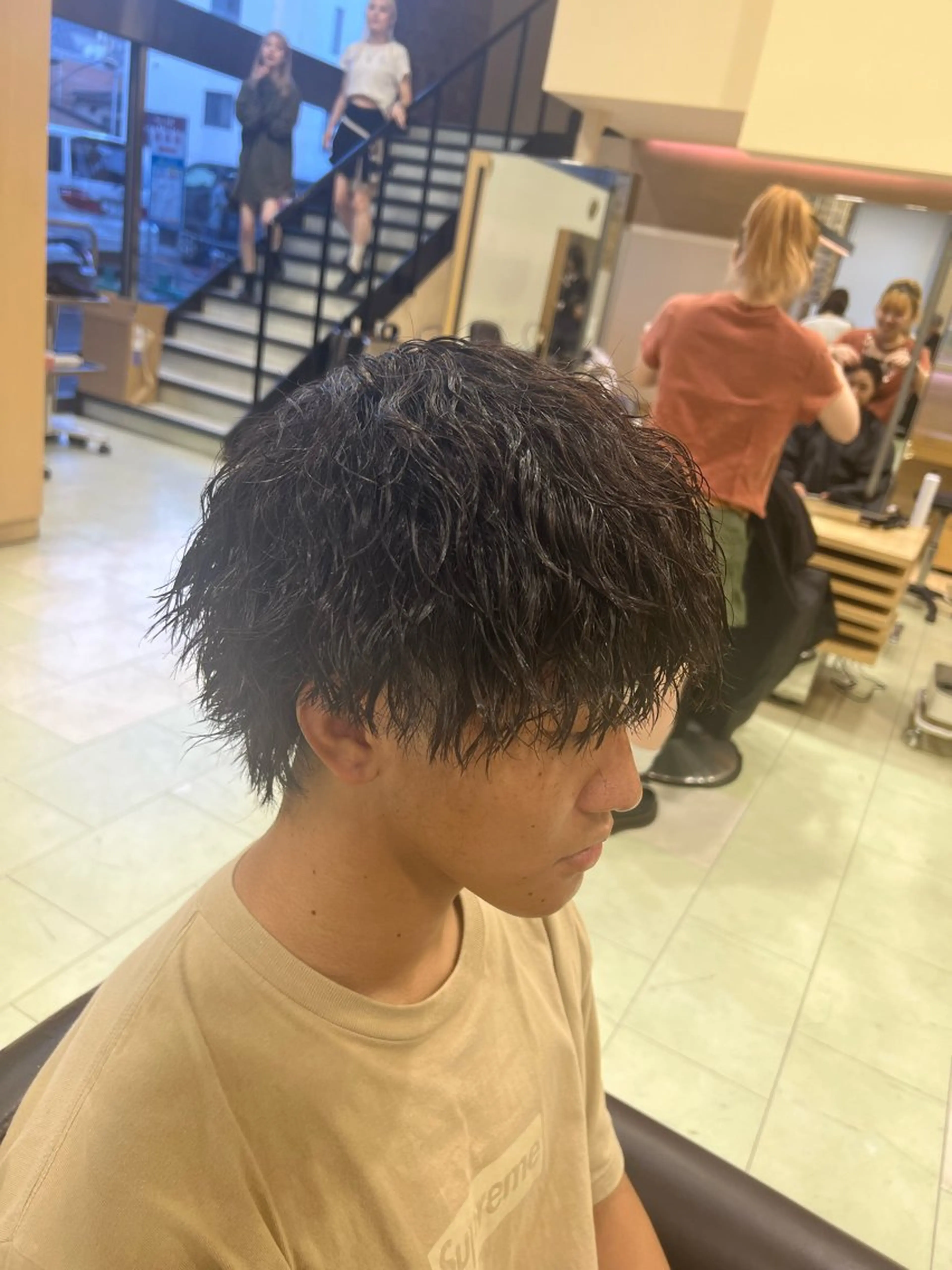 パーマ メンズ メンズパーマ 韓国ヘアダウンパーマ シャドウパーマ/航太のヘアスタイル