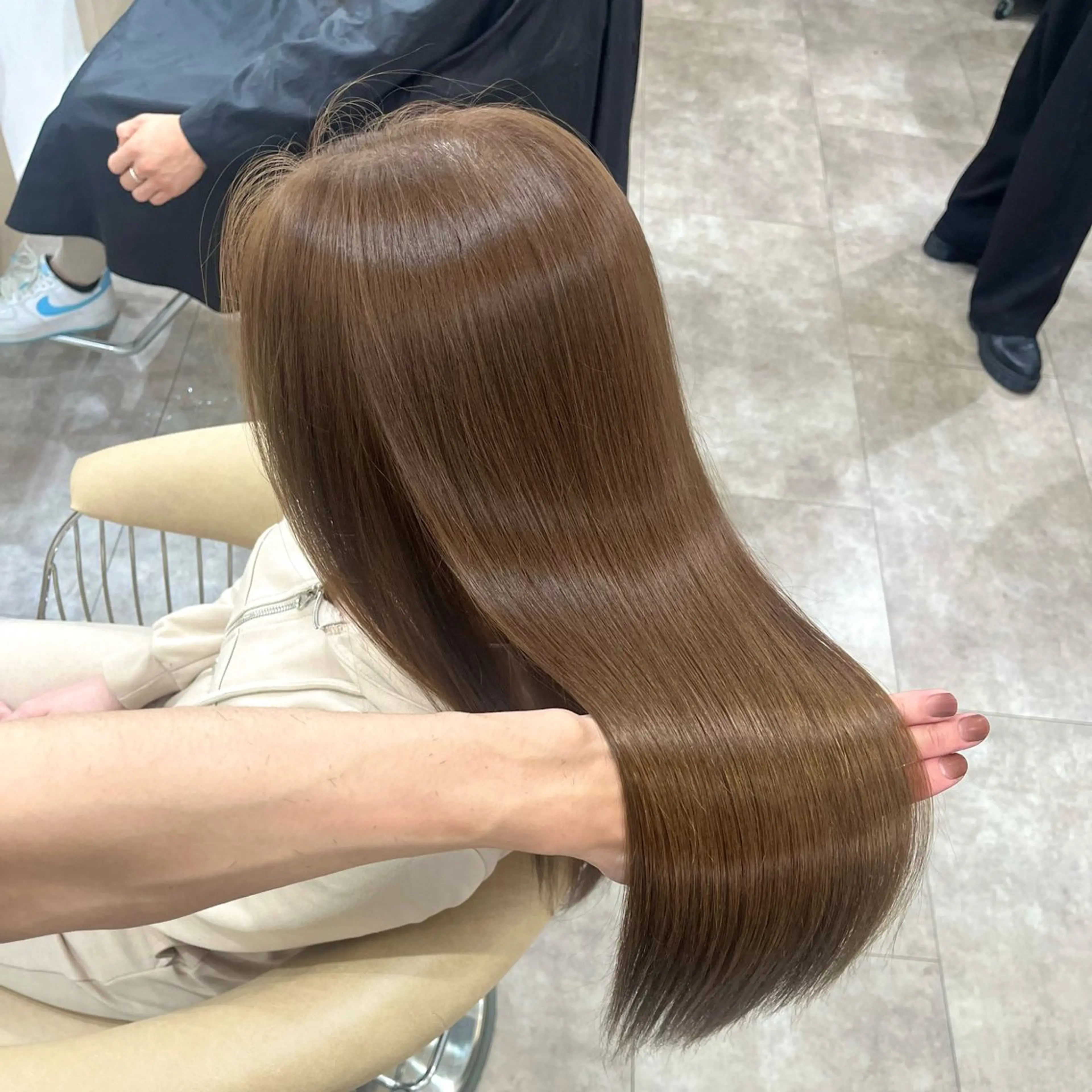 ロング カラー ブリーチ ダブルカラー ブリーチなしカラー カット ヘアカラー LATE  tokyo所属・廣庭 勇人のヘアスタイル