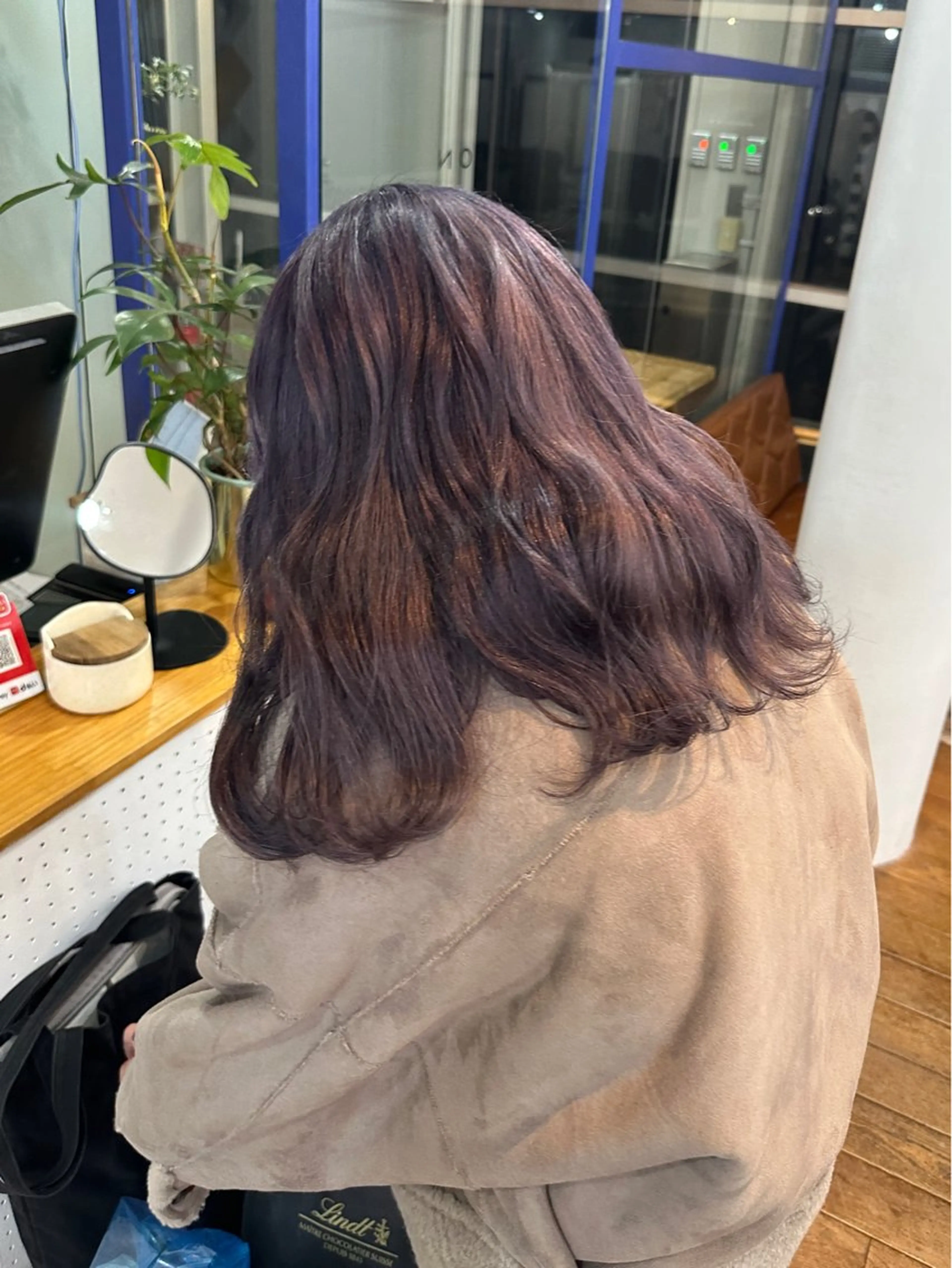 ミディアム カラー ラベンダーカラー ピンクカラー ピンクラベンダー 磯　亜由香 🌷ブリーチのヘアスタイル