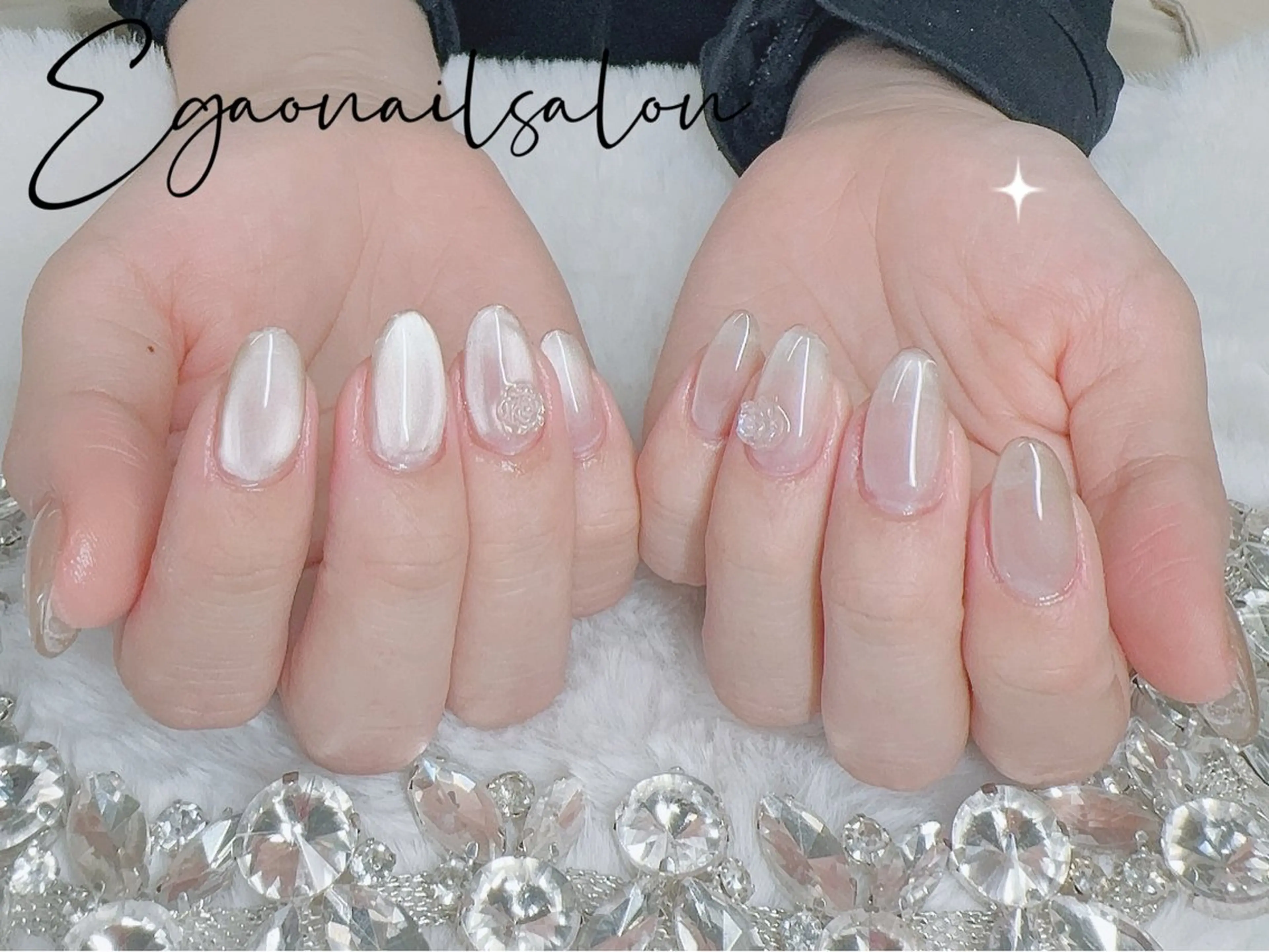 ネイル アートネイル フットネイル フレンチネイル ジェルネイル グラデーション ハンドネイル Egao Nail Salonのネイルデザイン