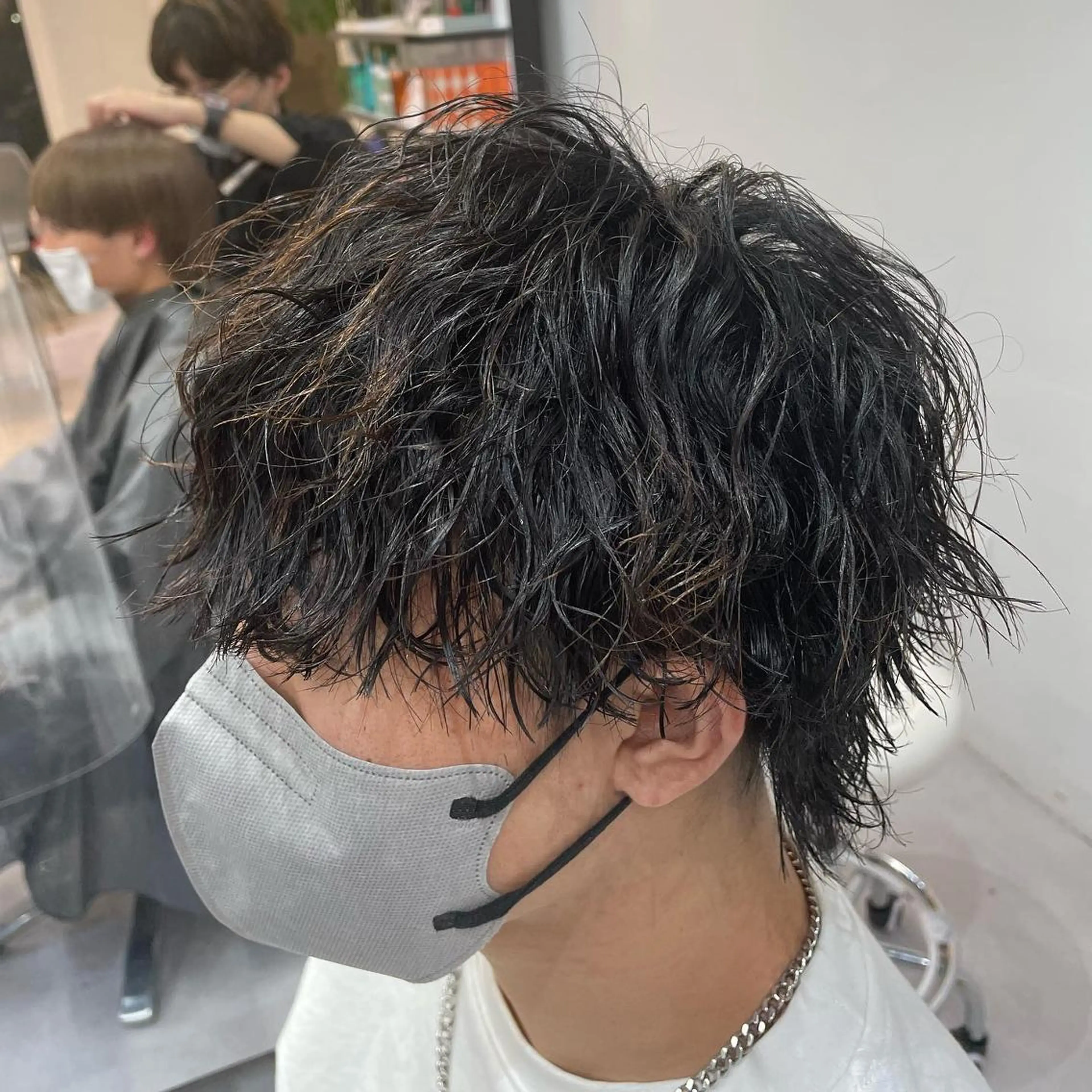 ショート 髪質改善× ハイライト溝江のヘアスタイル