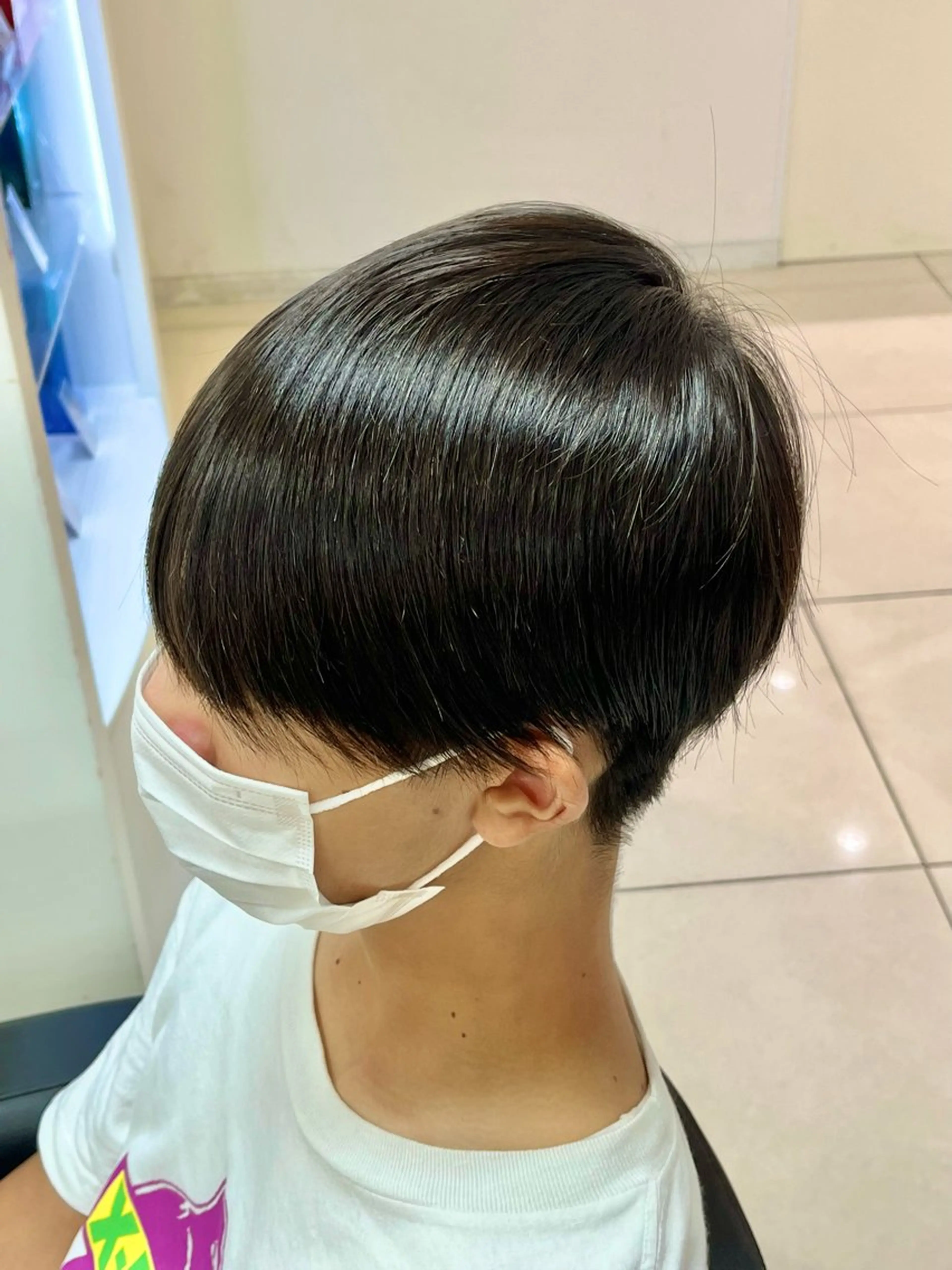 ショート パーマ メンズ 【シャドウパーマ センターパート】義心のヘアスタイル