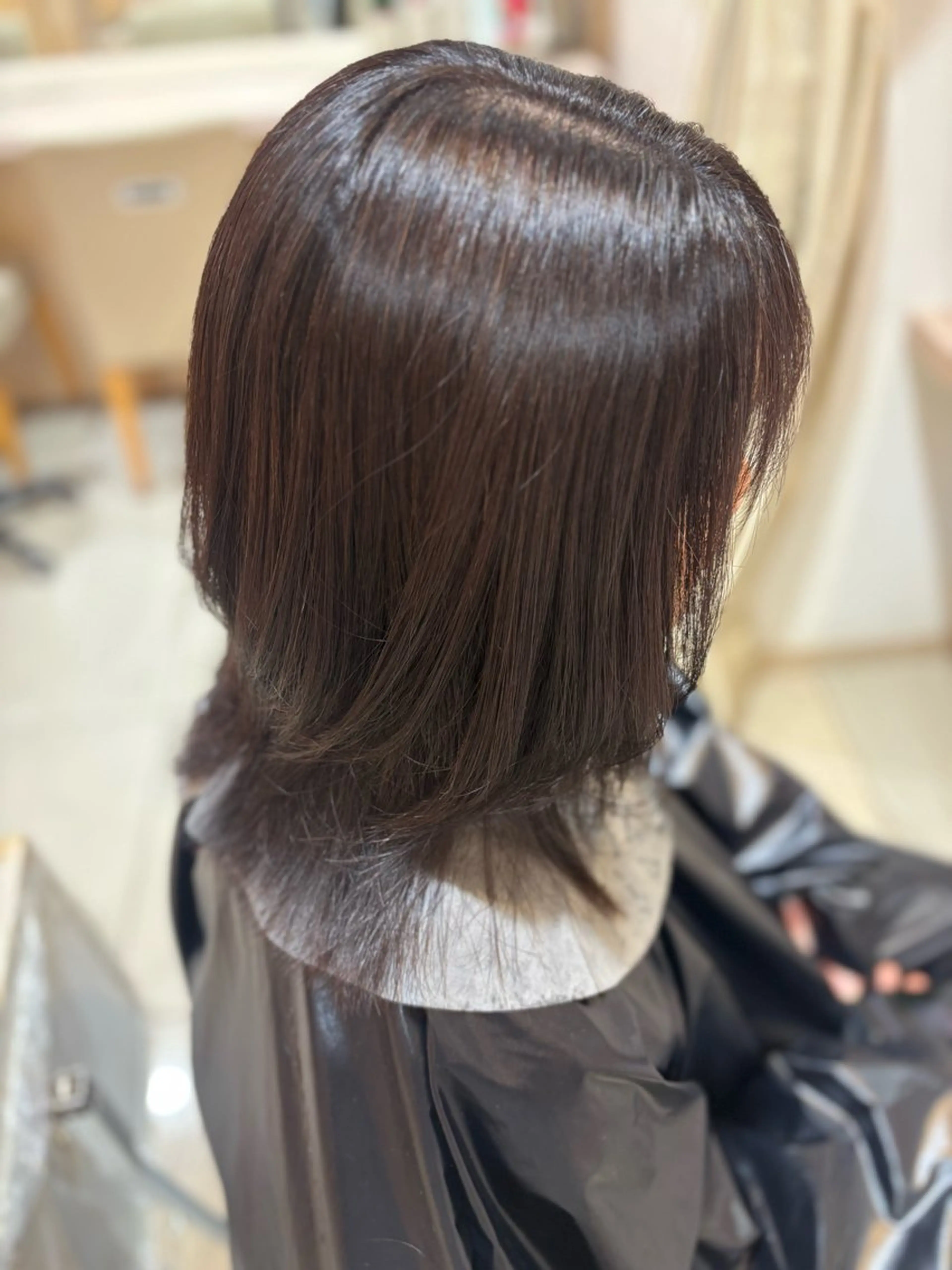 ミディアム カット ヘアカラー 川島 梨菜🌹のヘアスタイル